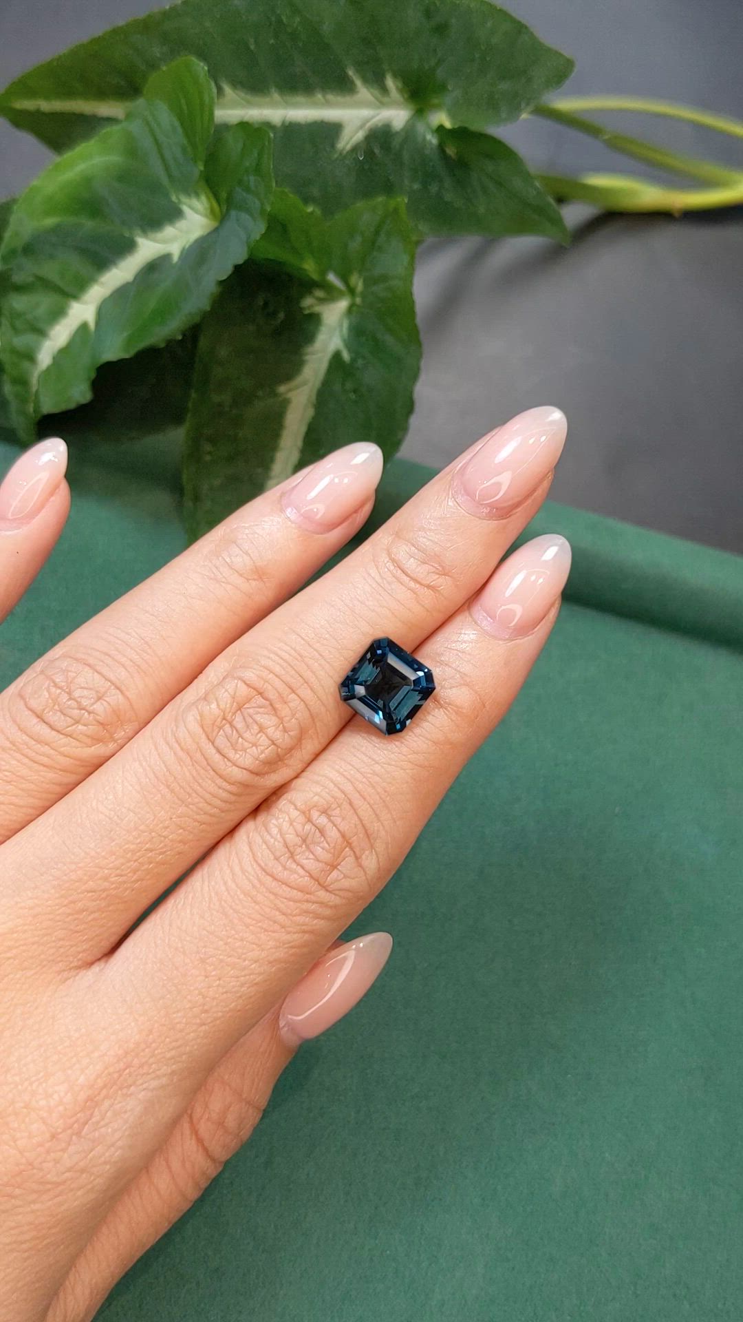 5.41 Ct. London Blue Topaz from Brazil Size Video