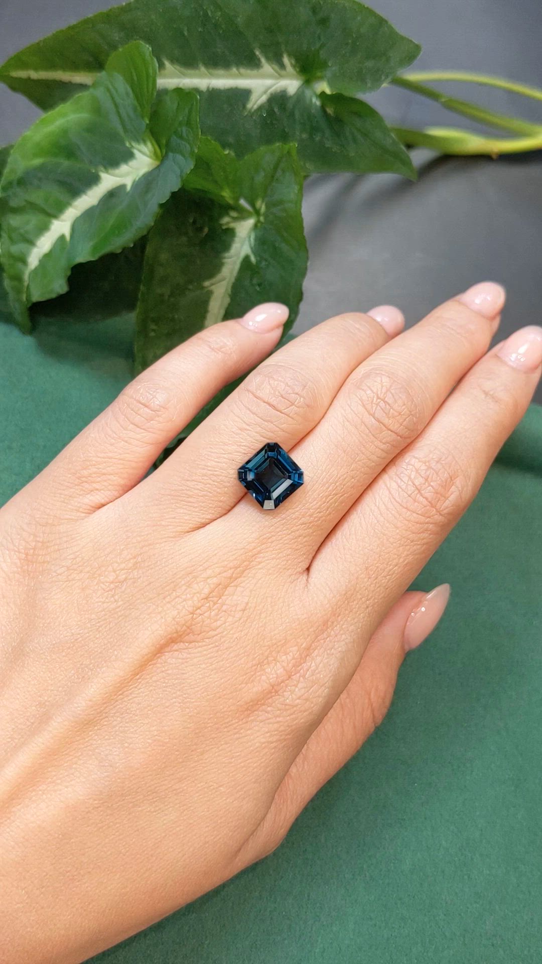5.41 Ct. London Blue Topaz from Brazil Size Video