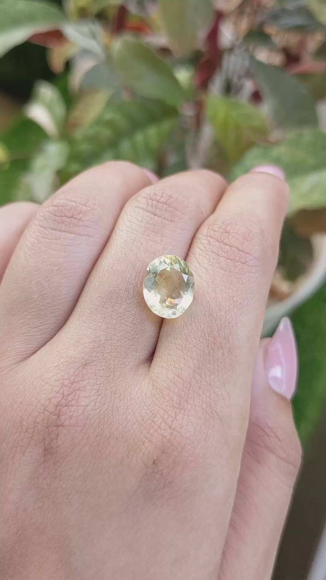 3.86 Ct. Lemon Quartz from Madagascar Size Video