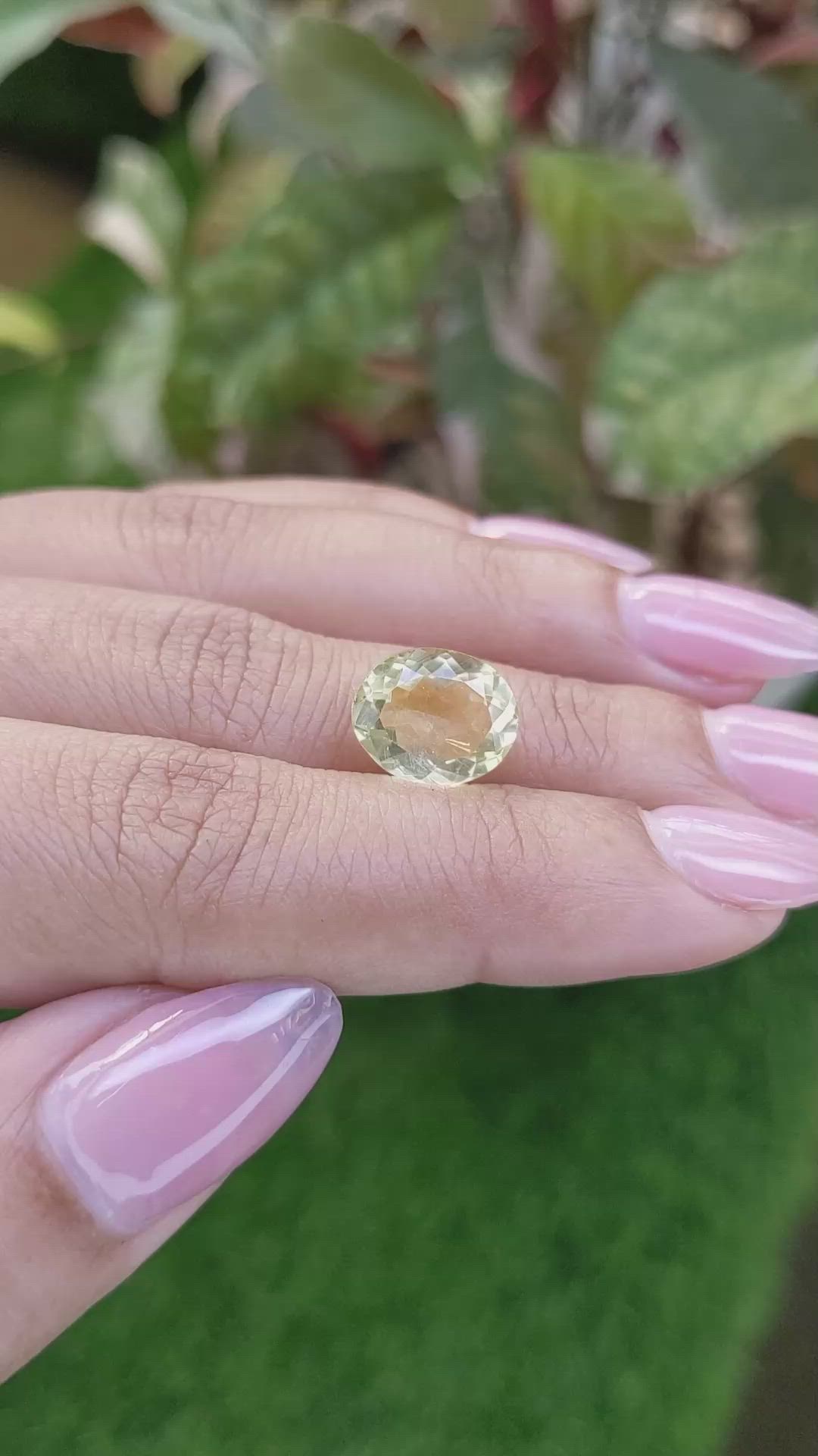 3.86 Ct. Lemon Quartz from Madagascar Size Video