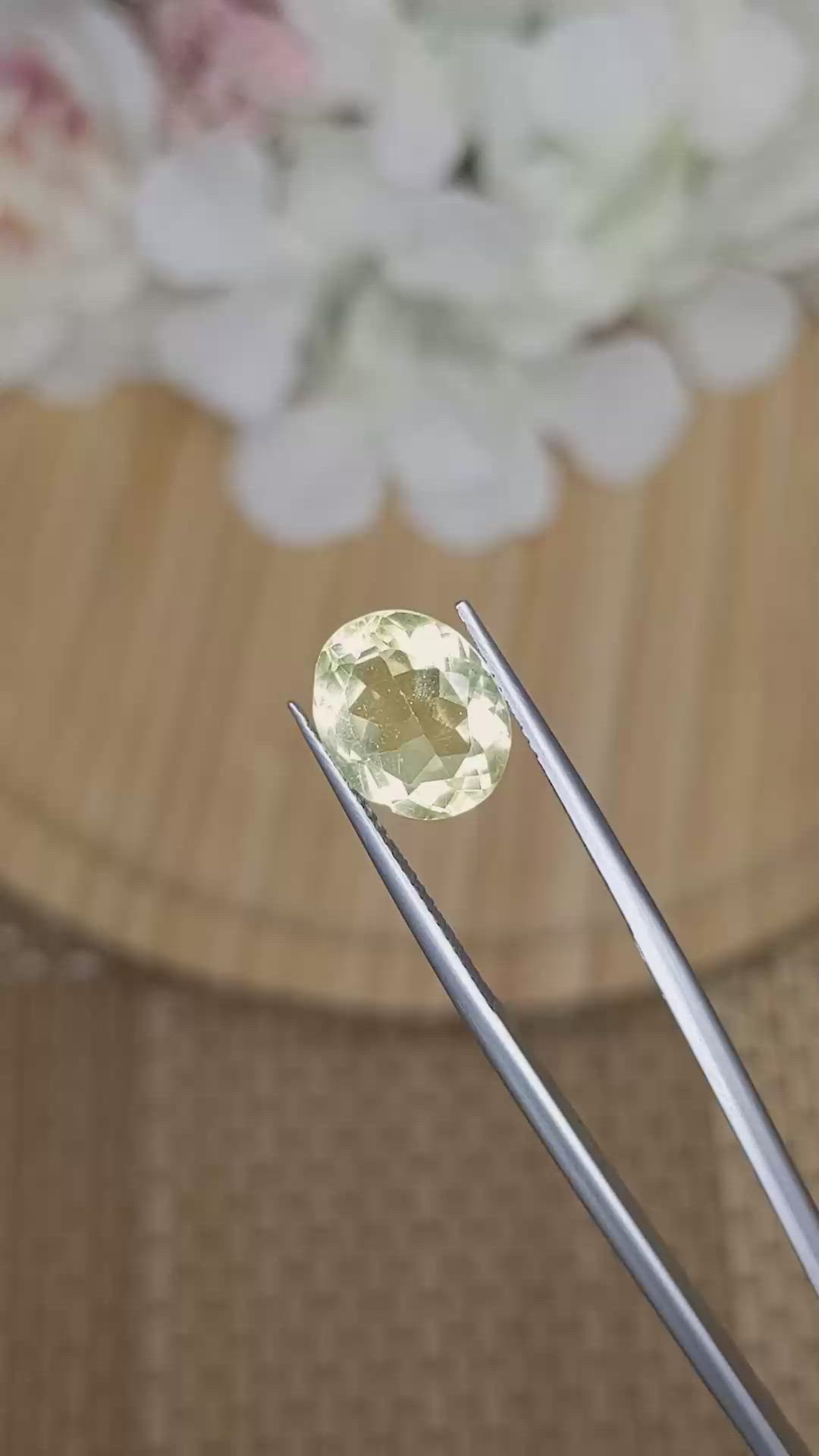 3.86 Ct. Lemon Quartz from Madagascar Size Video