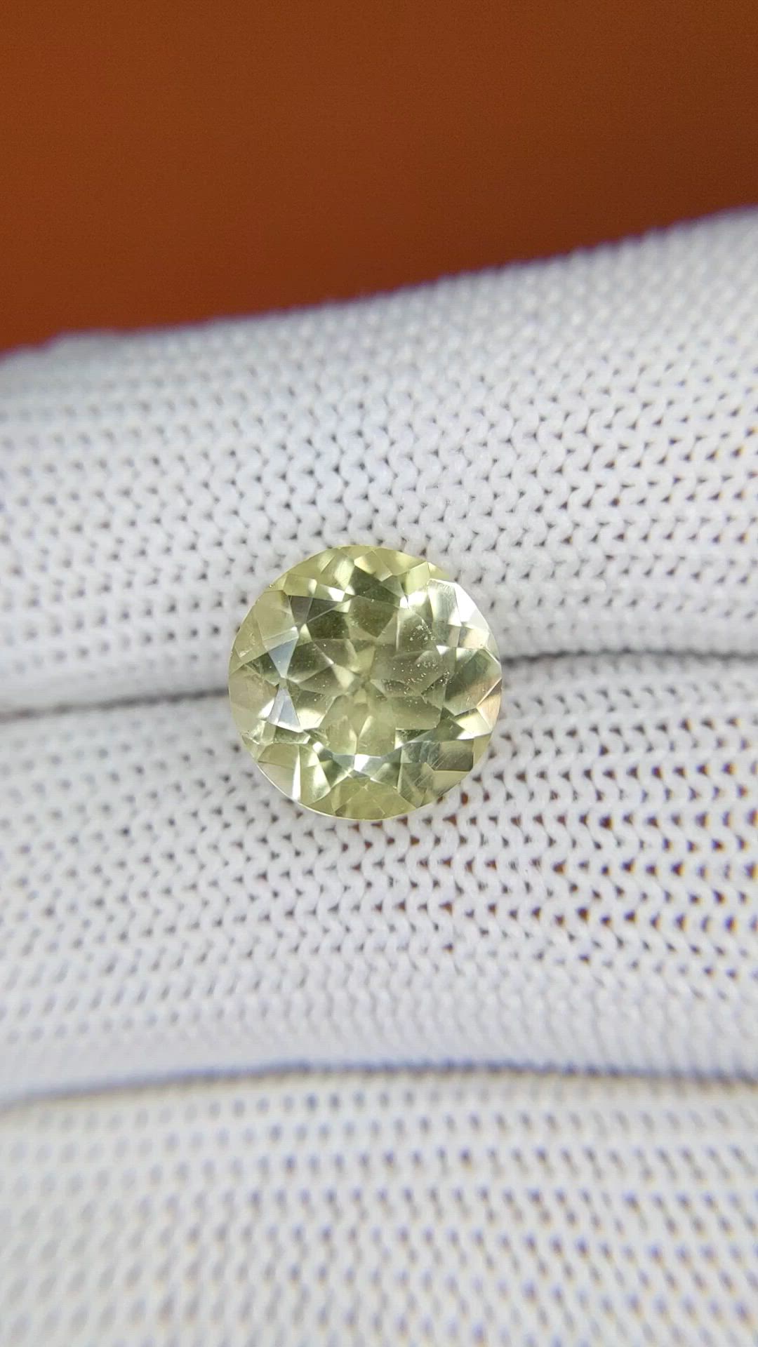 4.20 Ct. Yellow Quartz from Madagascar Size Video