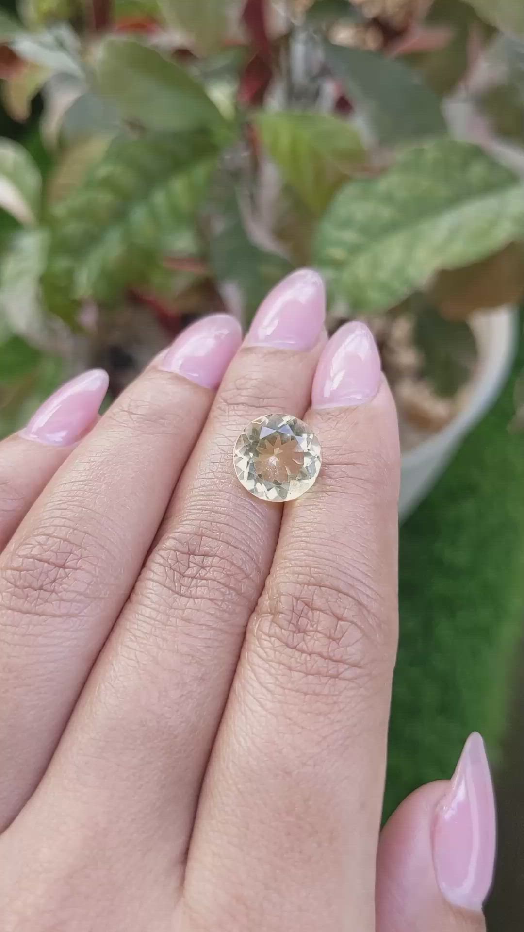 4.15 Ct. Yellow Quartz from Madagascar Size Video
