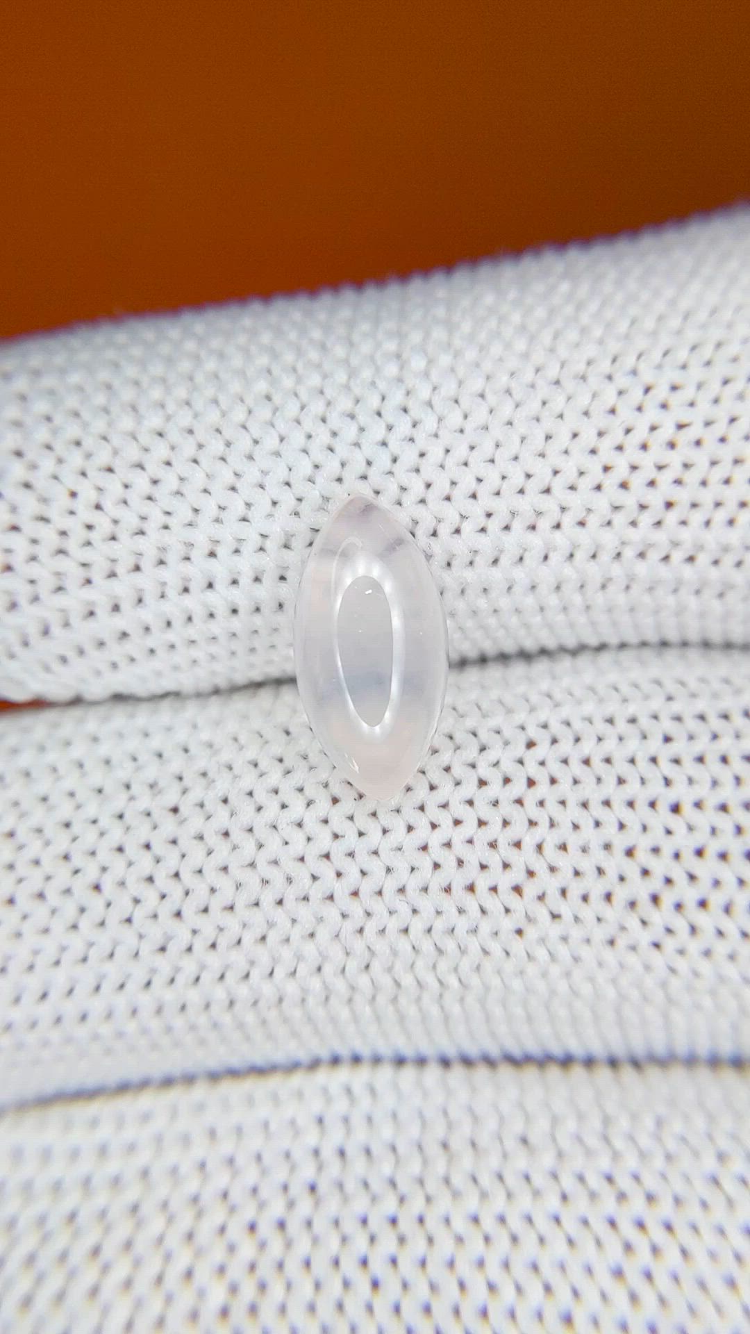 2.18 Ct. Pink Cabochon Rose Quartz from Ceylon (Sri Lanka) Size Video