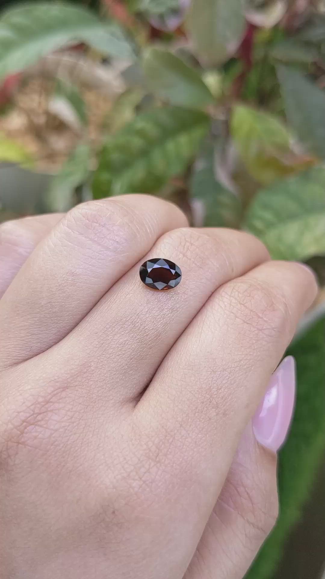 1.21 Ct. Brownish Orange Zircon from Ceylon (Sri Lanka) Size Video