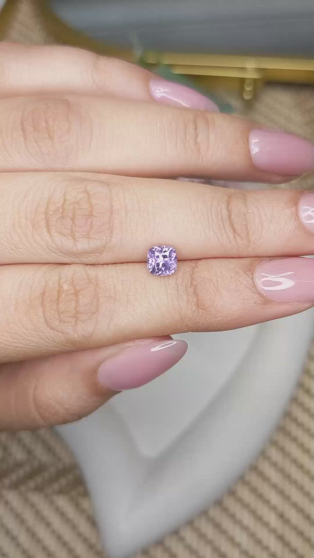 0.89 Ct. Purple Spinel from Ceylon (Sri Lanka) Size Video