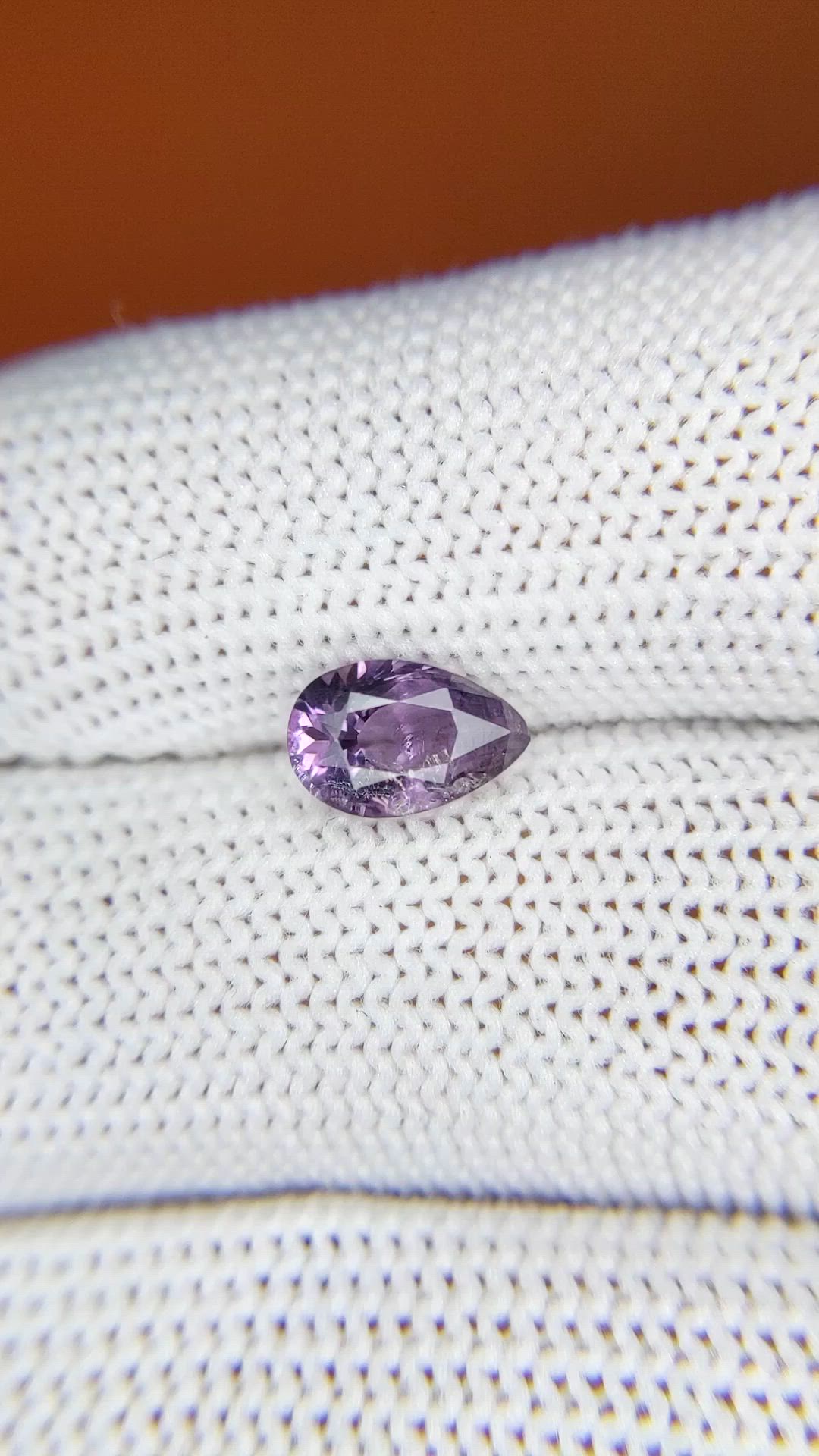 1.35 Ct. Pinkish Purple Spinel from Ceylon (Sri Lanka) Size Video