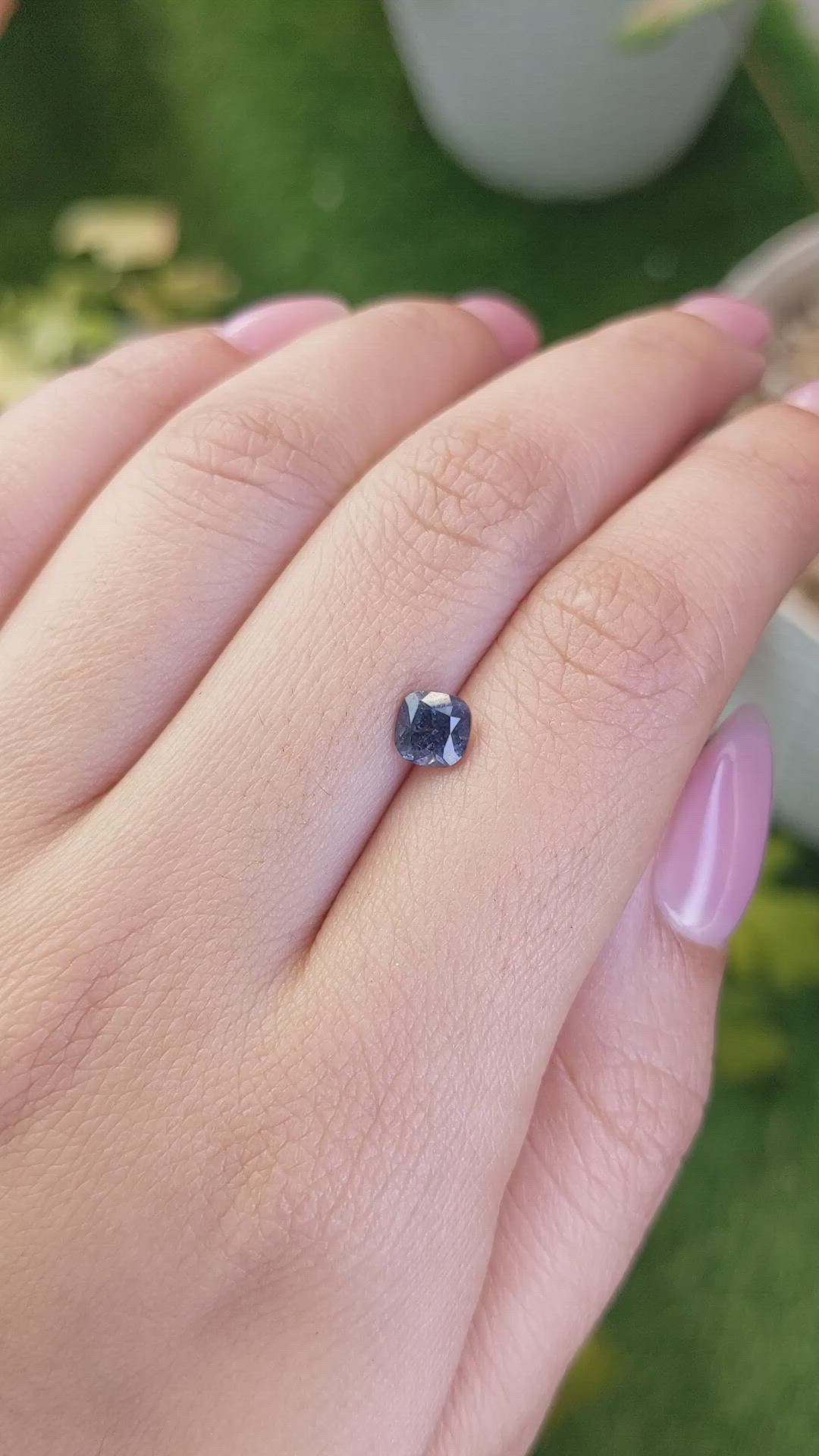 0.90 Ct. Blue Spinel from Ceylon (Sri Lanka) Size Video