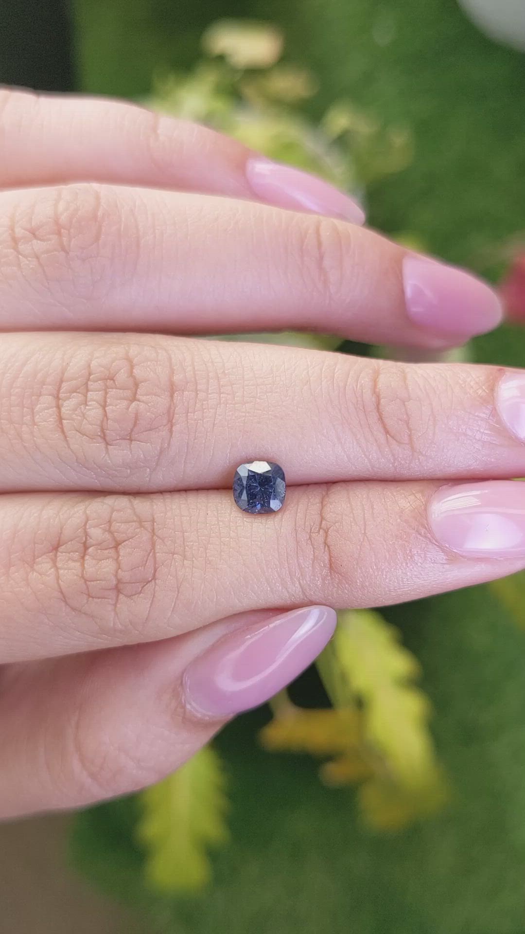 0.90 Ct. Blue Spinel from Ceylon (Sri Lanka) Size Video