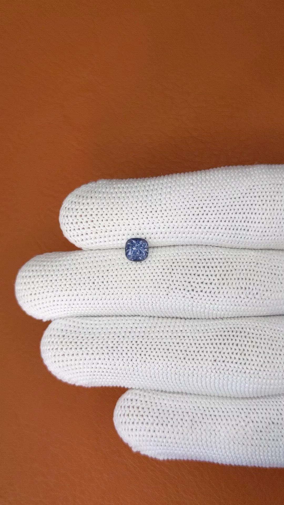 0.90 Ct. Blue Spinel from Ceylon (Sri Lanka) Size Video