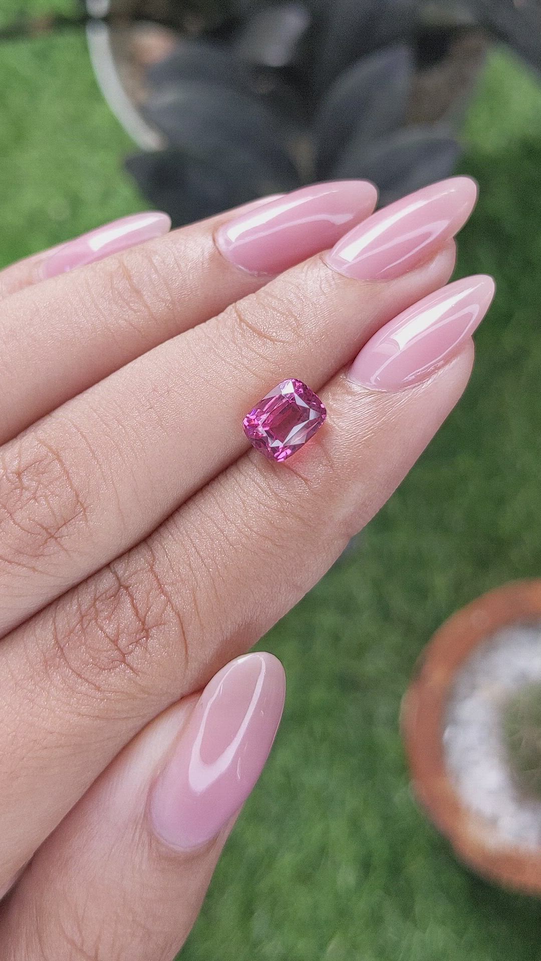 2.33 Ct. Pink Spinel from Tanzania Size Video