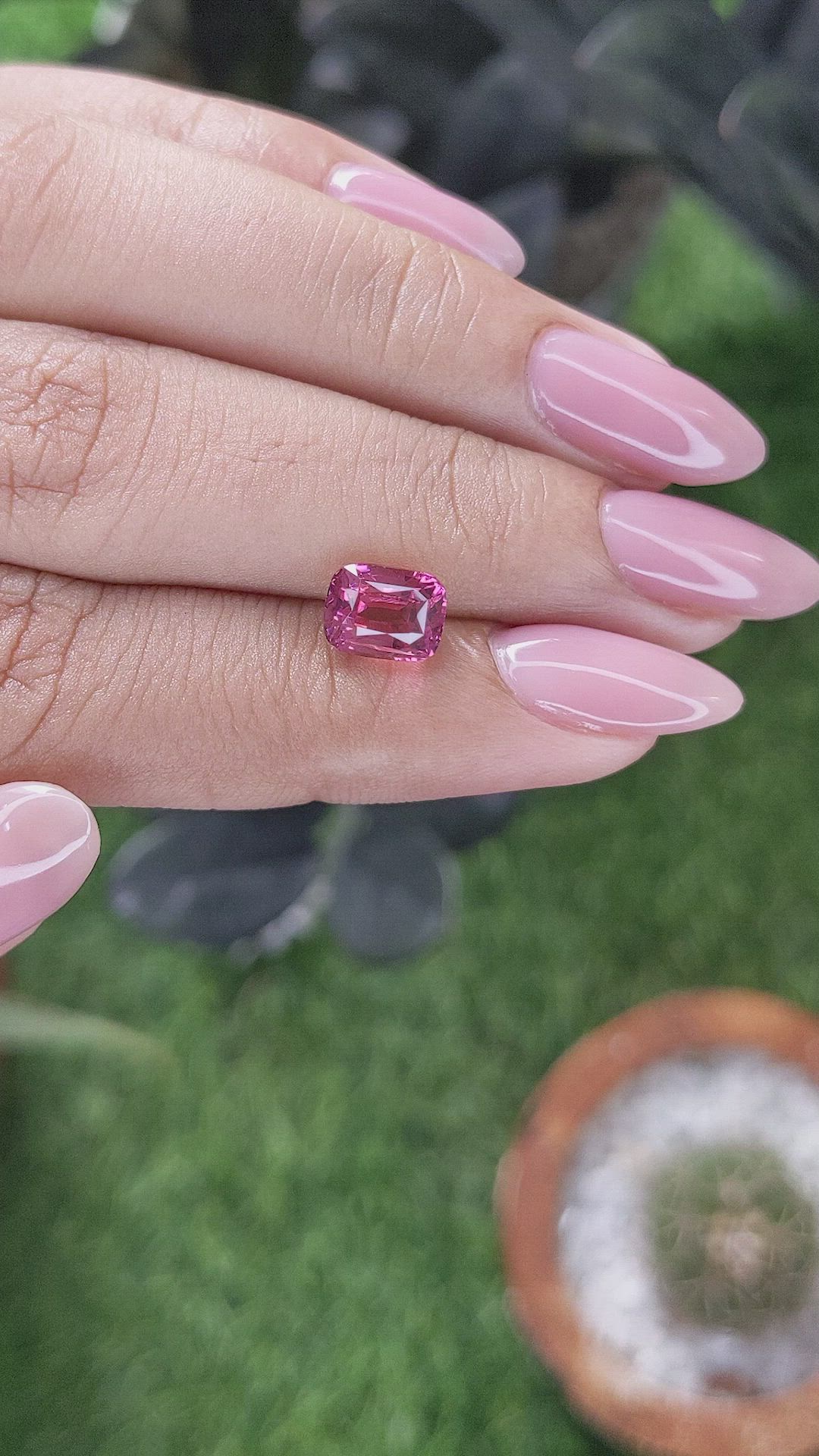 2.33 Ct. Pink Spinel from Tanzania Size Video