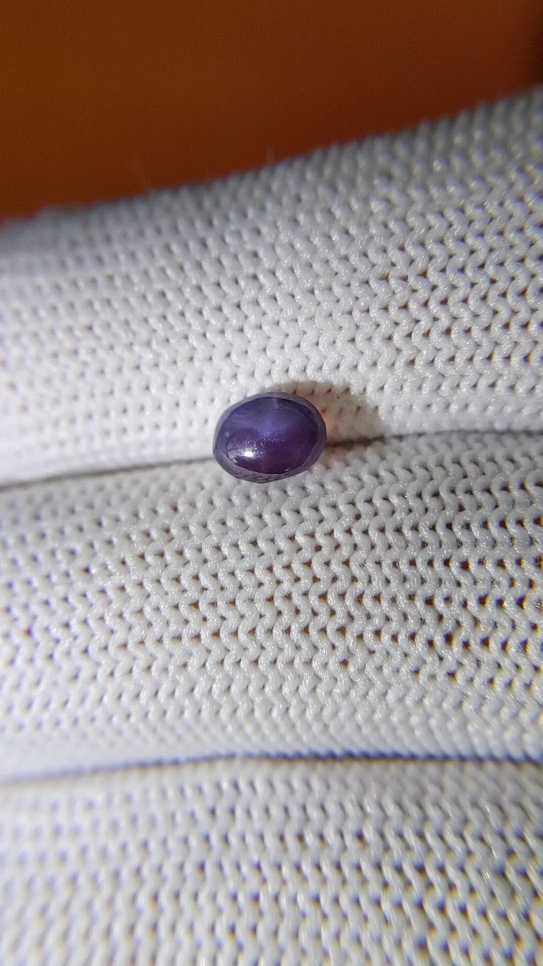 1.25 Ct. Purple Star Spinel from Ceylon (Sri Lanka) Size Video