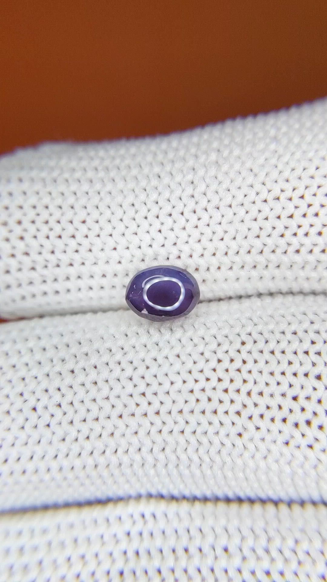 1.25 Ct. Purple Star Spinel from Ceylon (Sri Lanka) Size Video