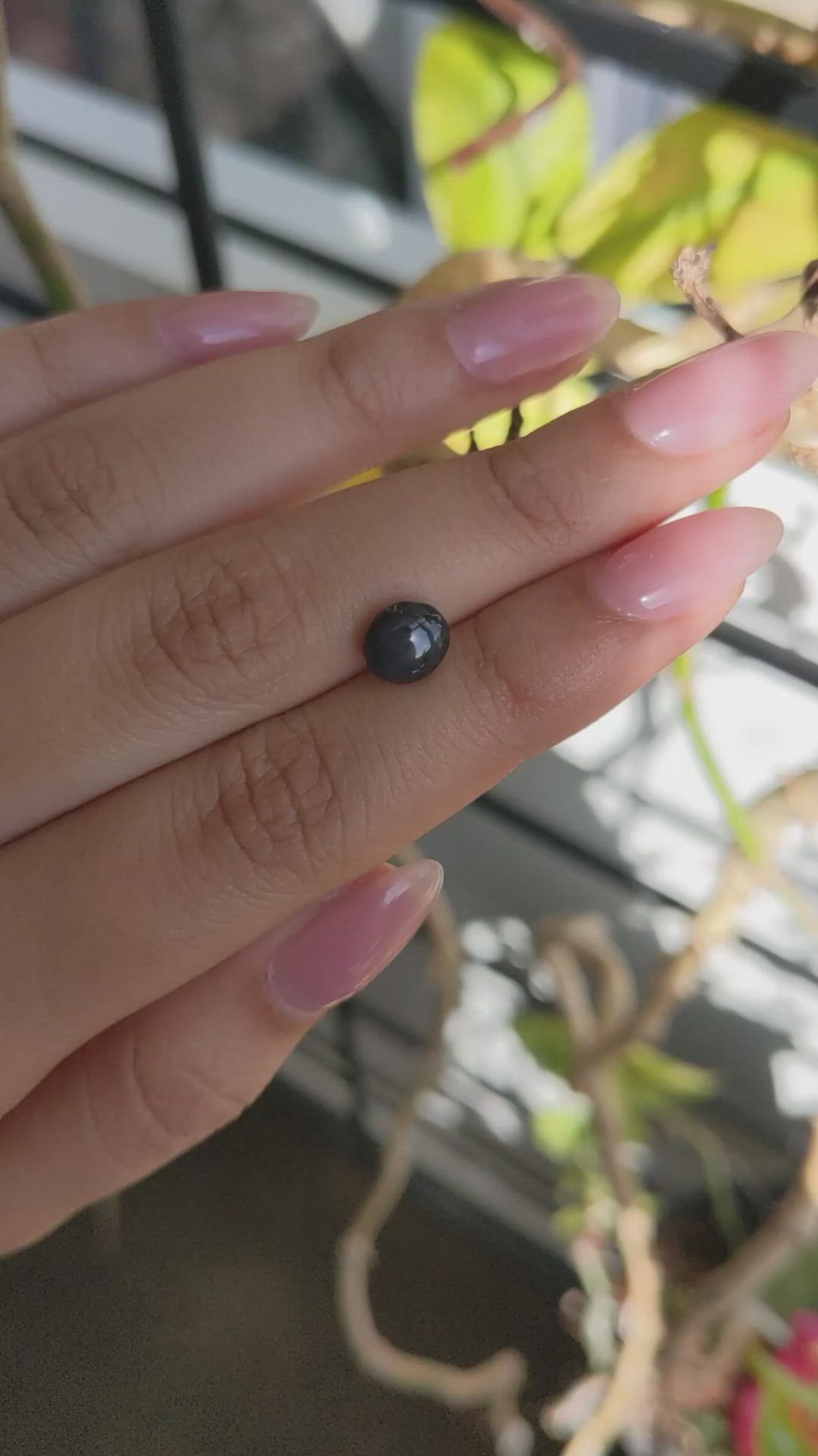 2.24 Ct. Blue Star Spinel from Ceylon (Sri Lanka) Size Video