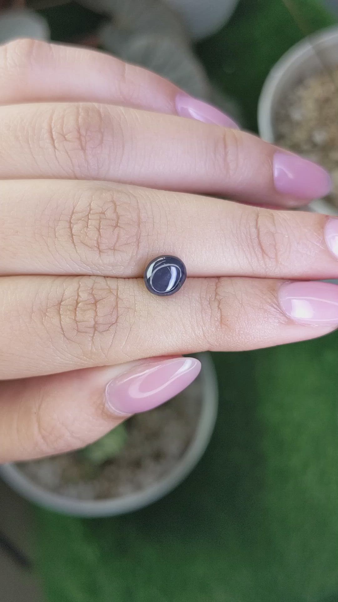 2.24 Ct. Blue Star Spinel from Ceylon (Sri Lanka) Size Video