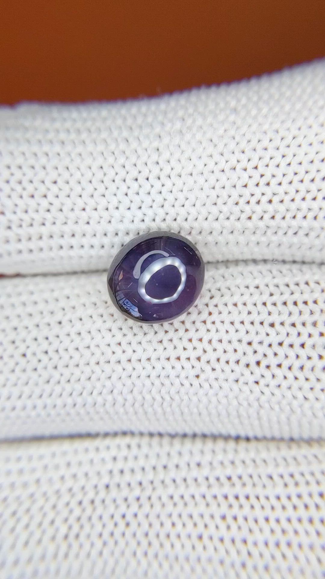4.02 Ct. Purple Star Spinel from Ceylon (Sri Lanka) Size Video