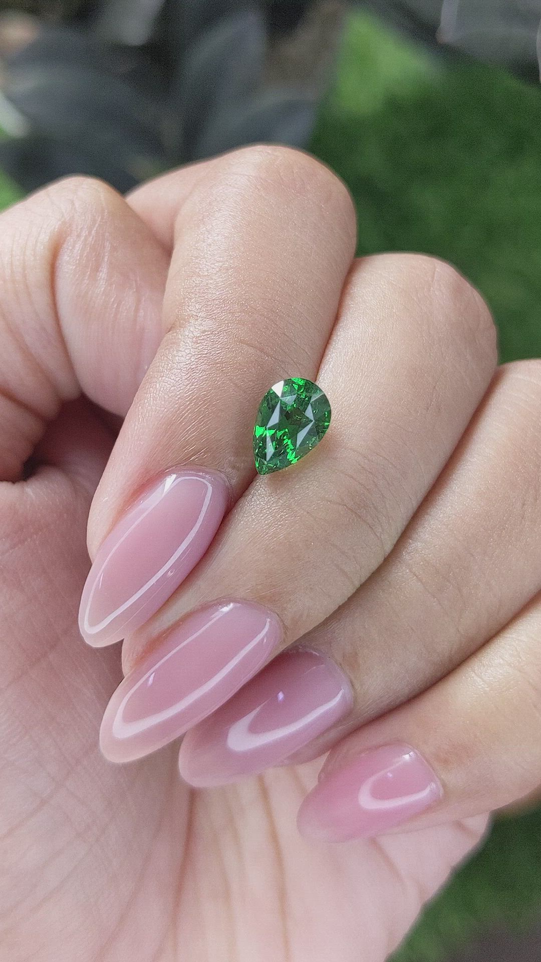 1.61 Ct. Tsavorite Garnet from Kenya Size Video