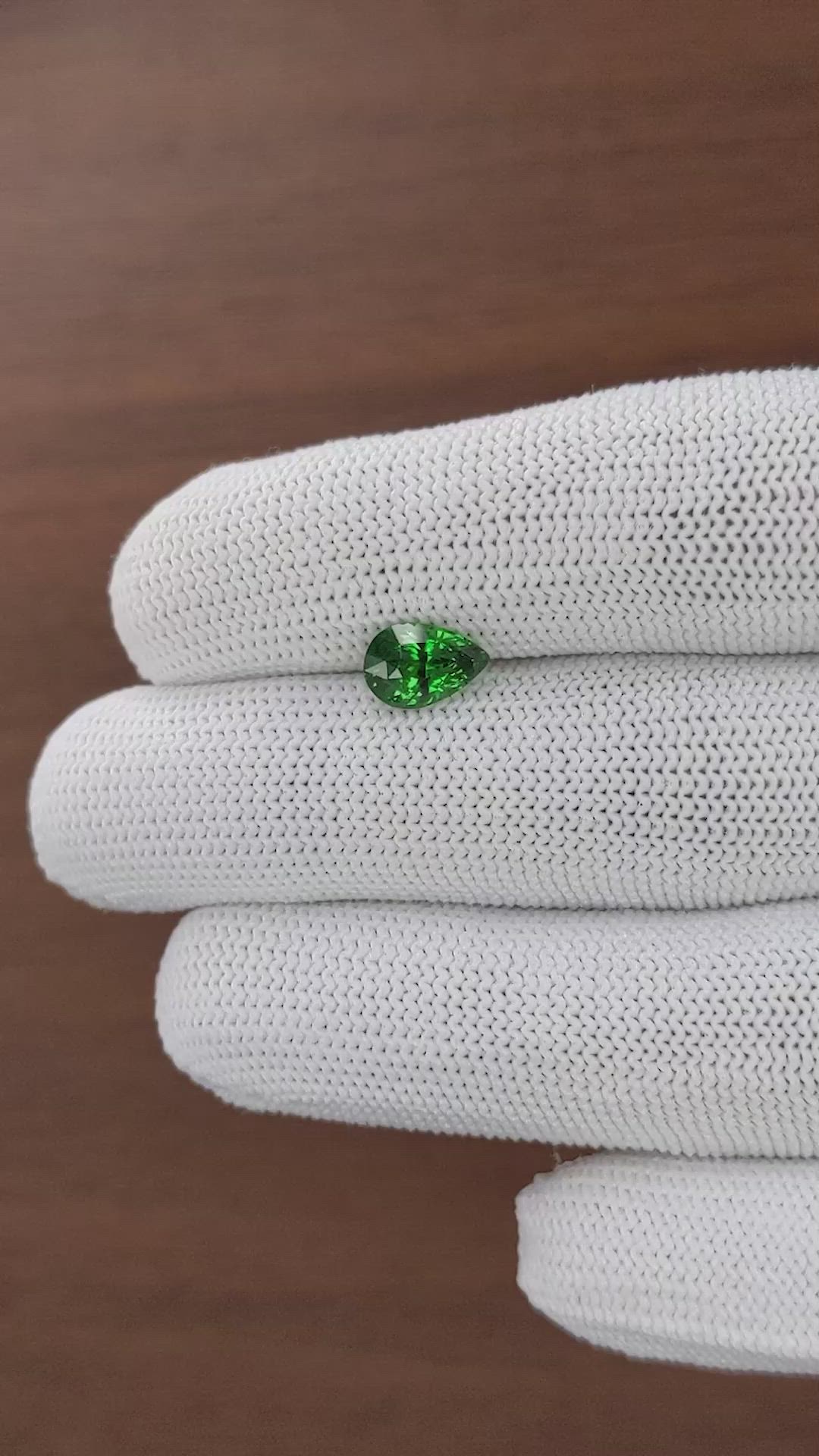 1.61 Ct. Tsavorite Garnet from Kenya Size Video