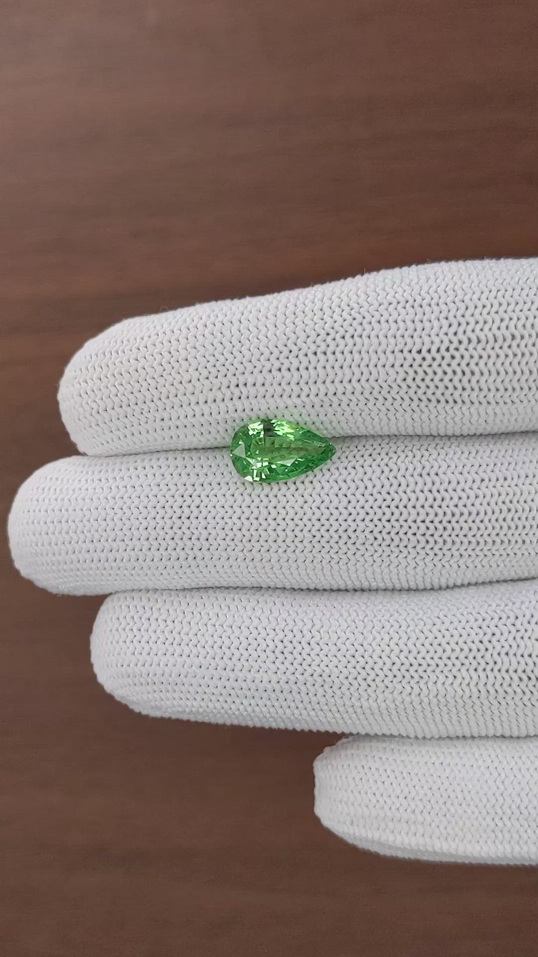 2.56 Ct. Tsavorite Garnet from Kenya Size Video