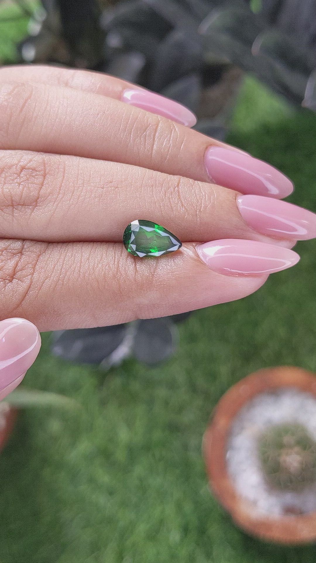1.94 Ct. Tsavorite Garnet from Kenya Size Video