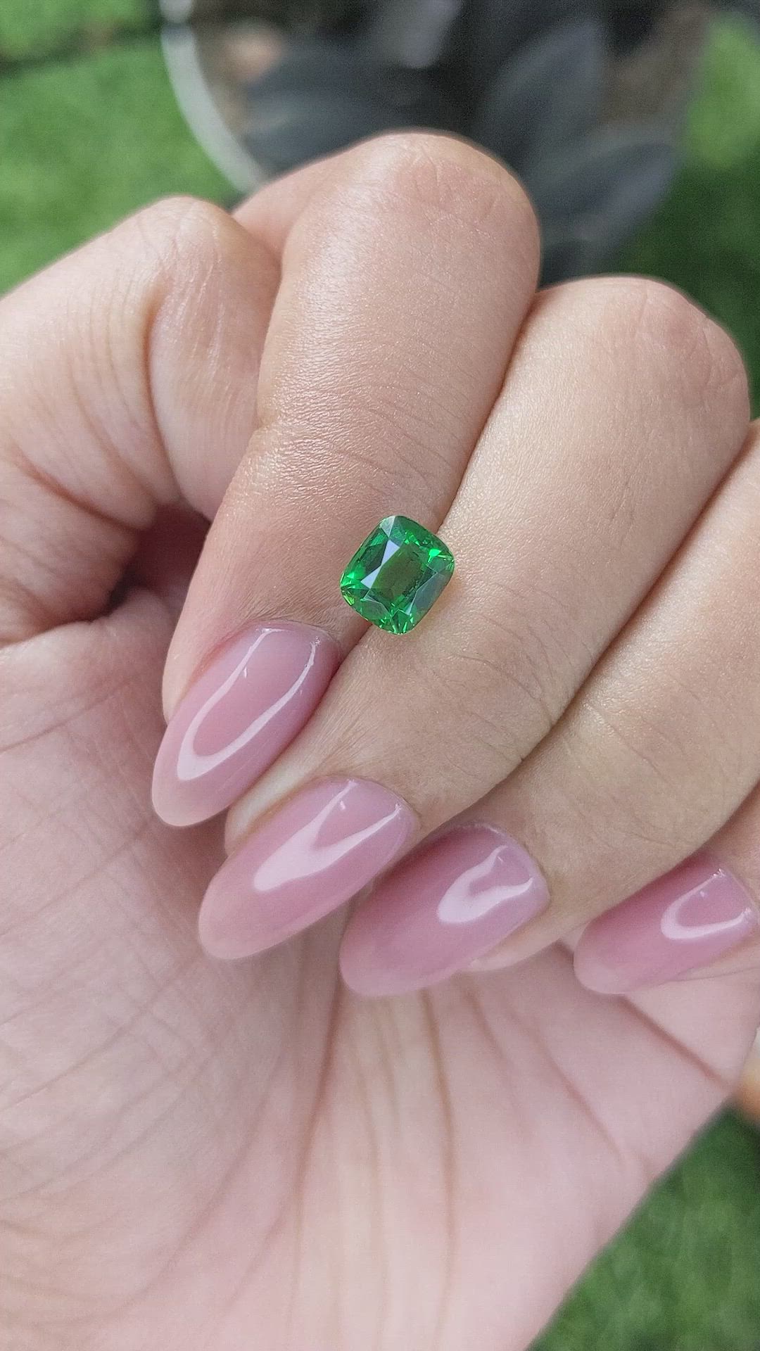1.54 Ct. Tsavorite Garnet from Kenya Size Video