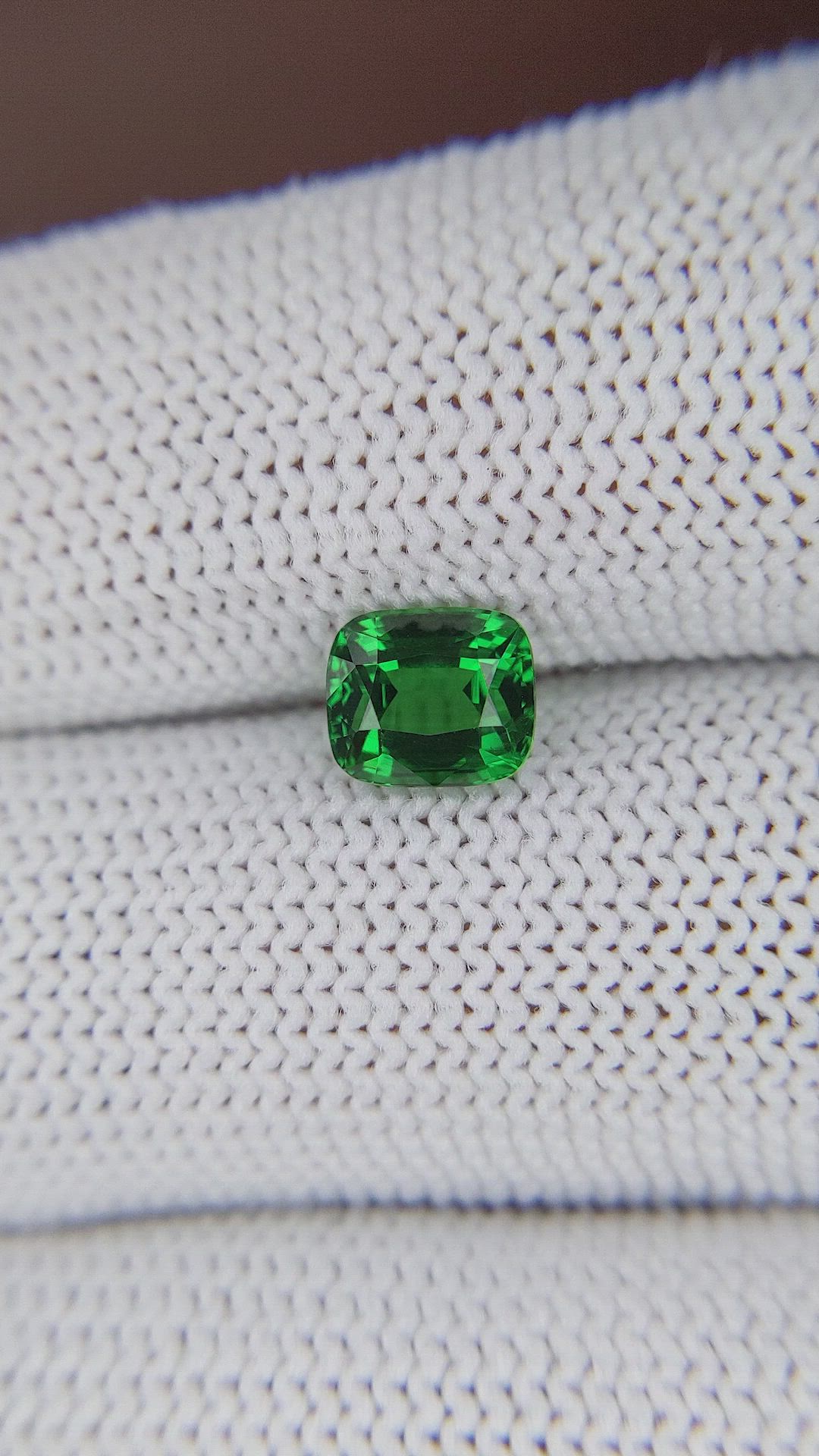 1.54 Ct. Tsavorite Garnet from Kenya Size Video