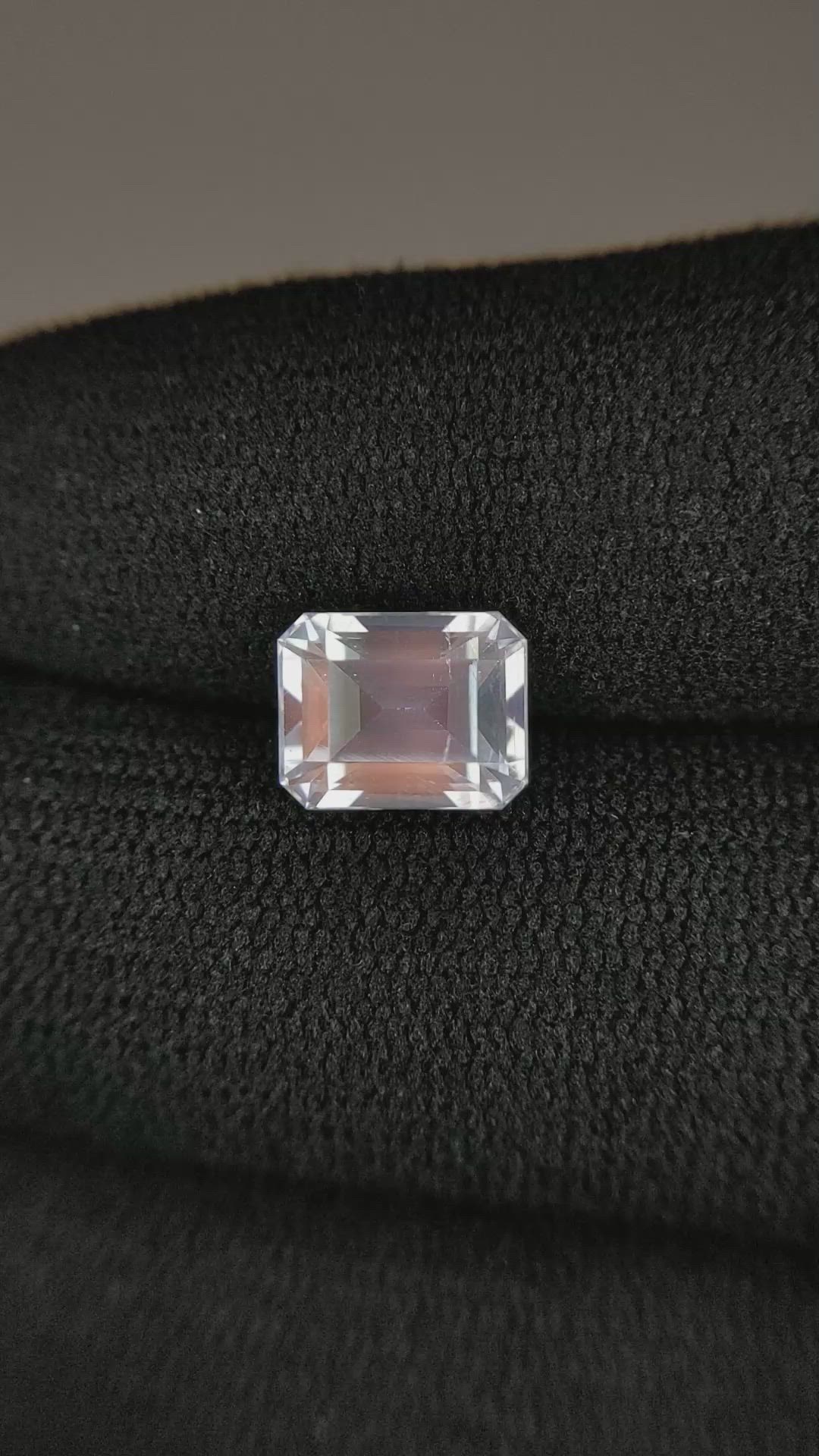 2.52 Ct. White Moonstone from Ceylon (Sri Lanka) Size Video