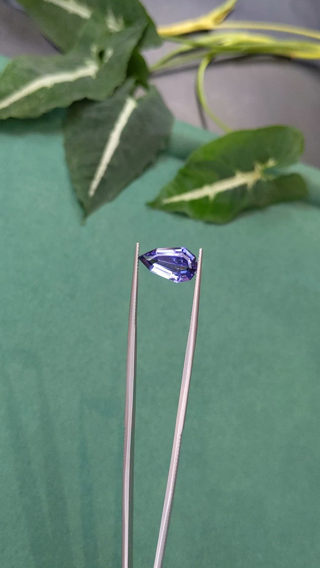 3.75 Ct. Violet Tanzanite from Tanzania Size Video