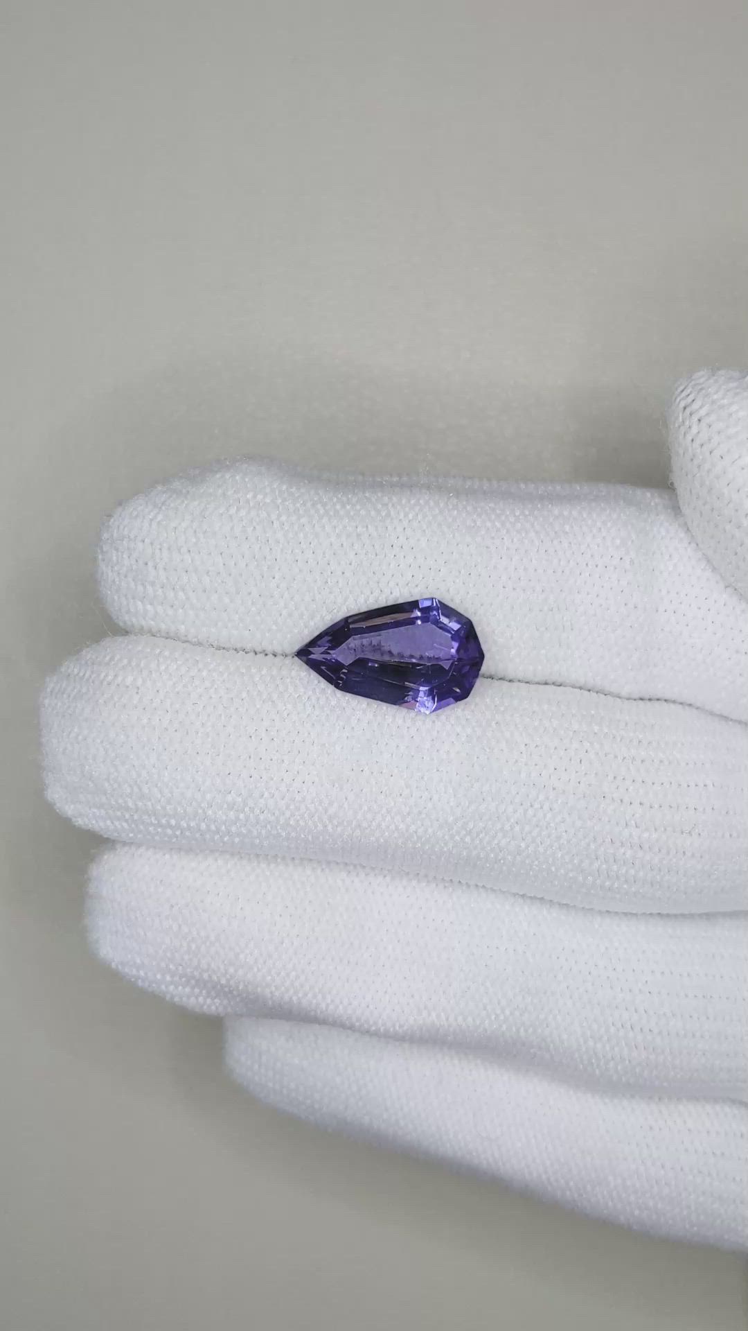 3.75 Ct. Violet Tanzanite from Tanzania Size Video