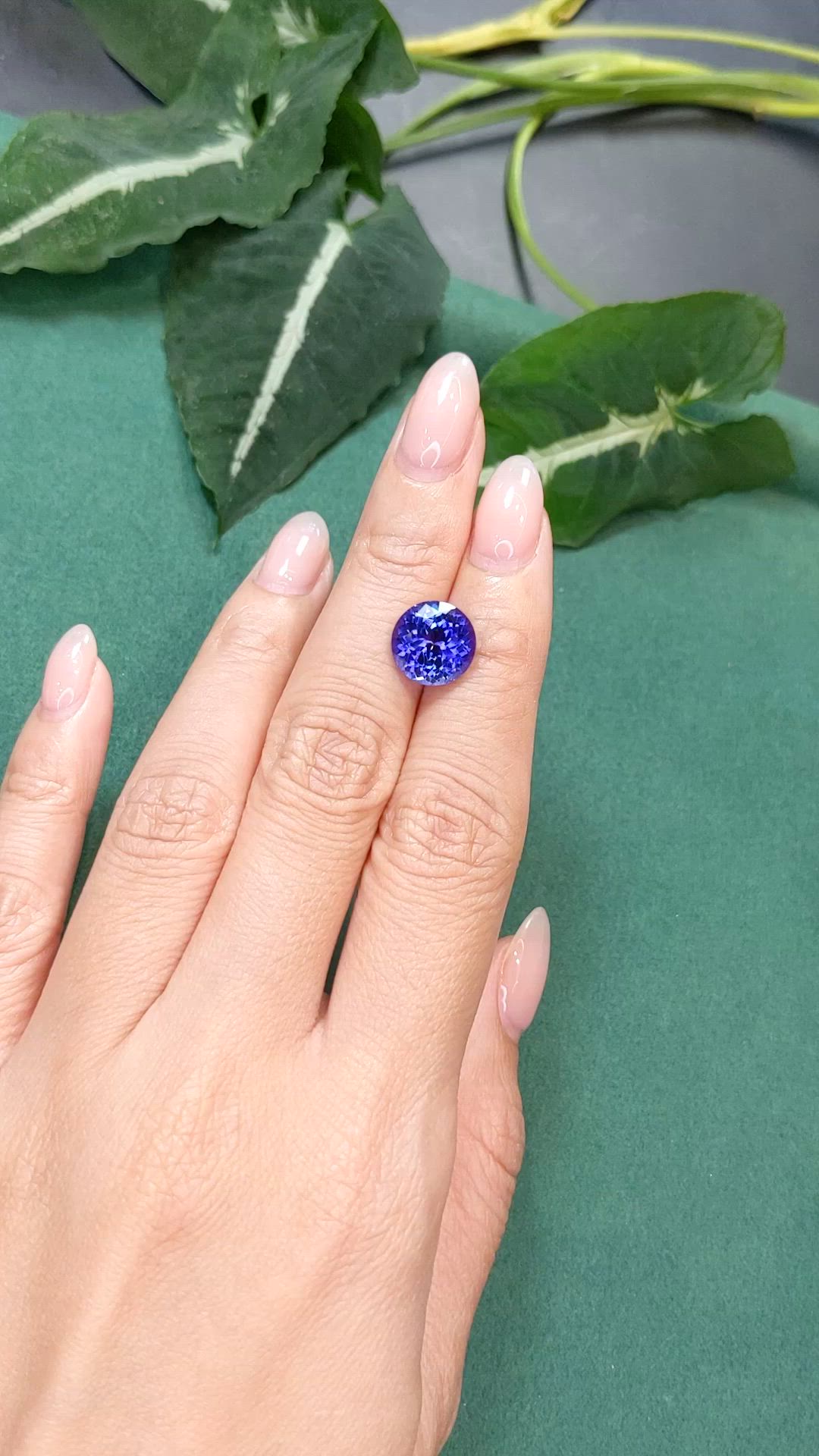 4.89 Ct. Violetish Blue Tanzanite from Tanzania Size Video