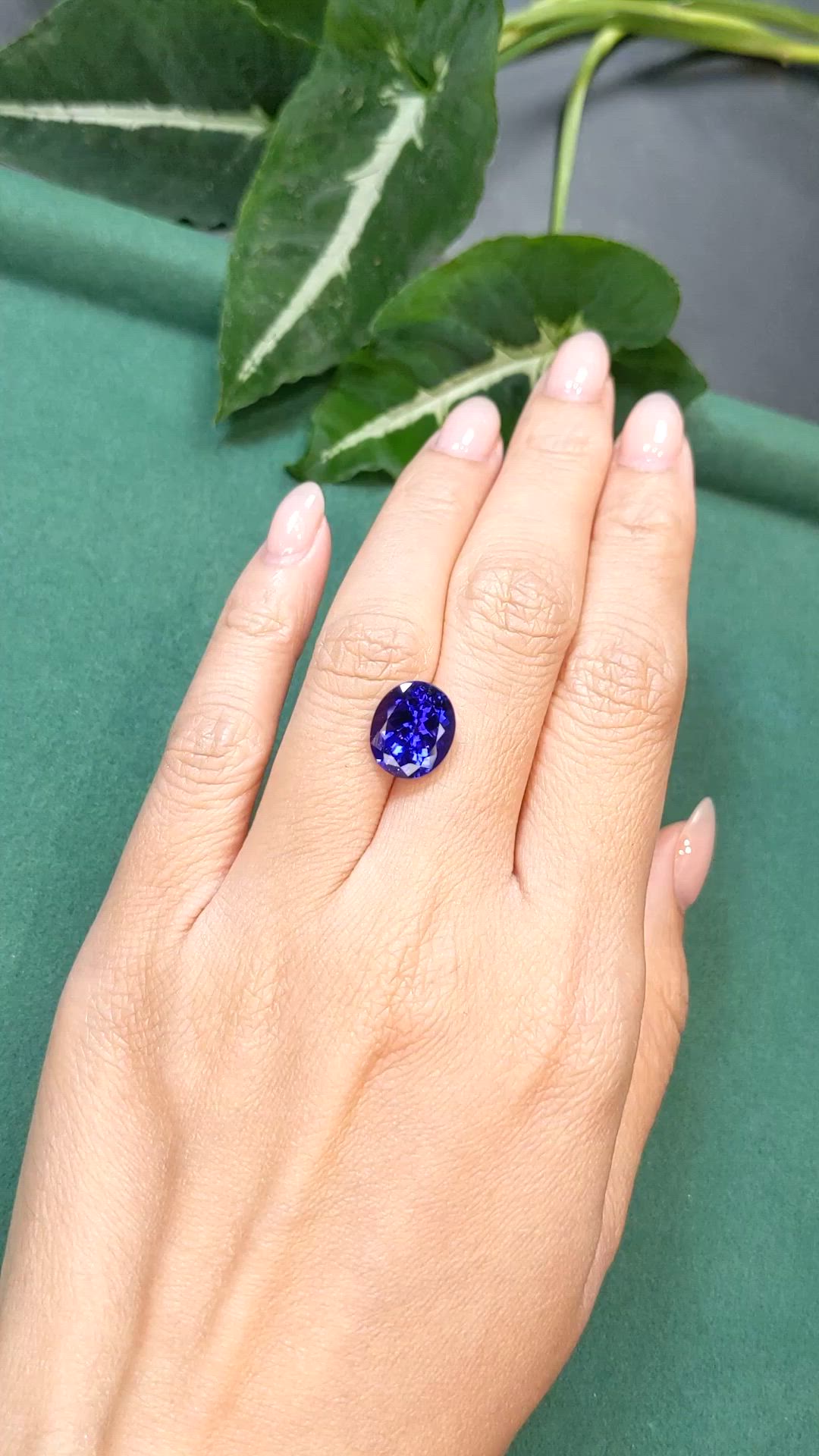 5.70 Ct. Violetish Blue Tanzanite from Tanzania Size Video