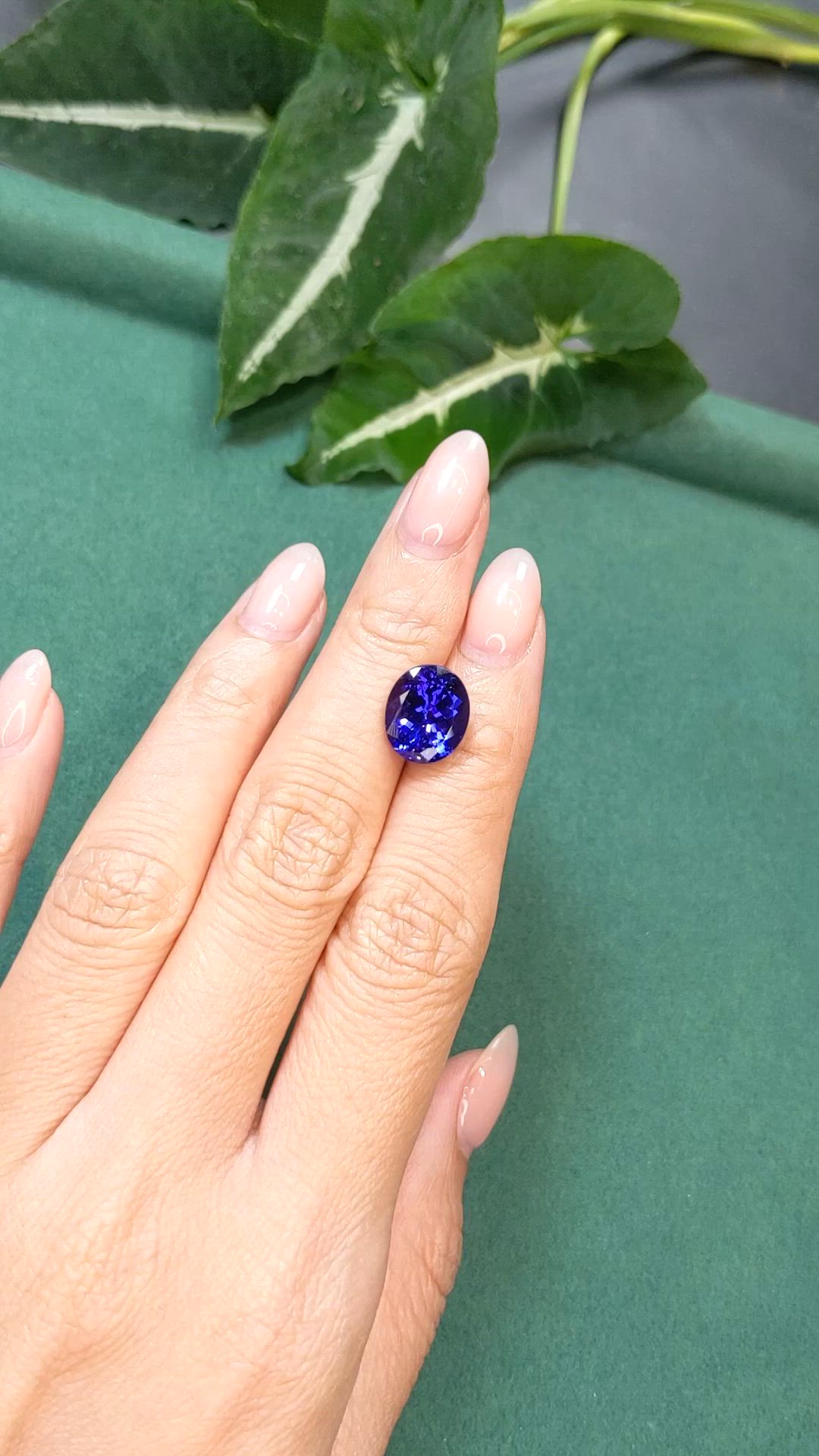5.70 Ct. Violetish Blue Tanzanite from Tanzania Size Video