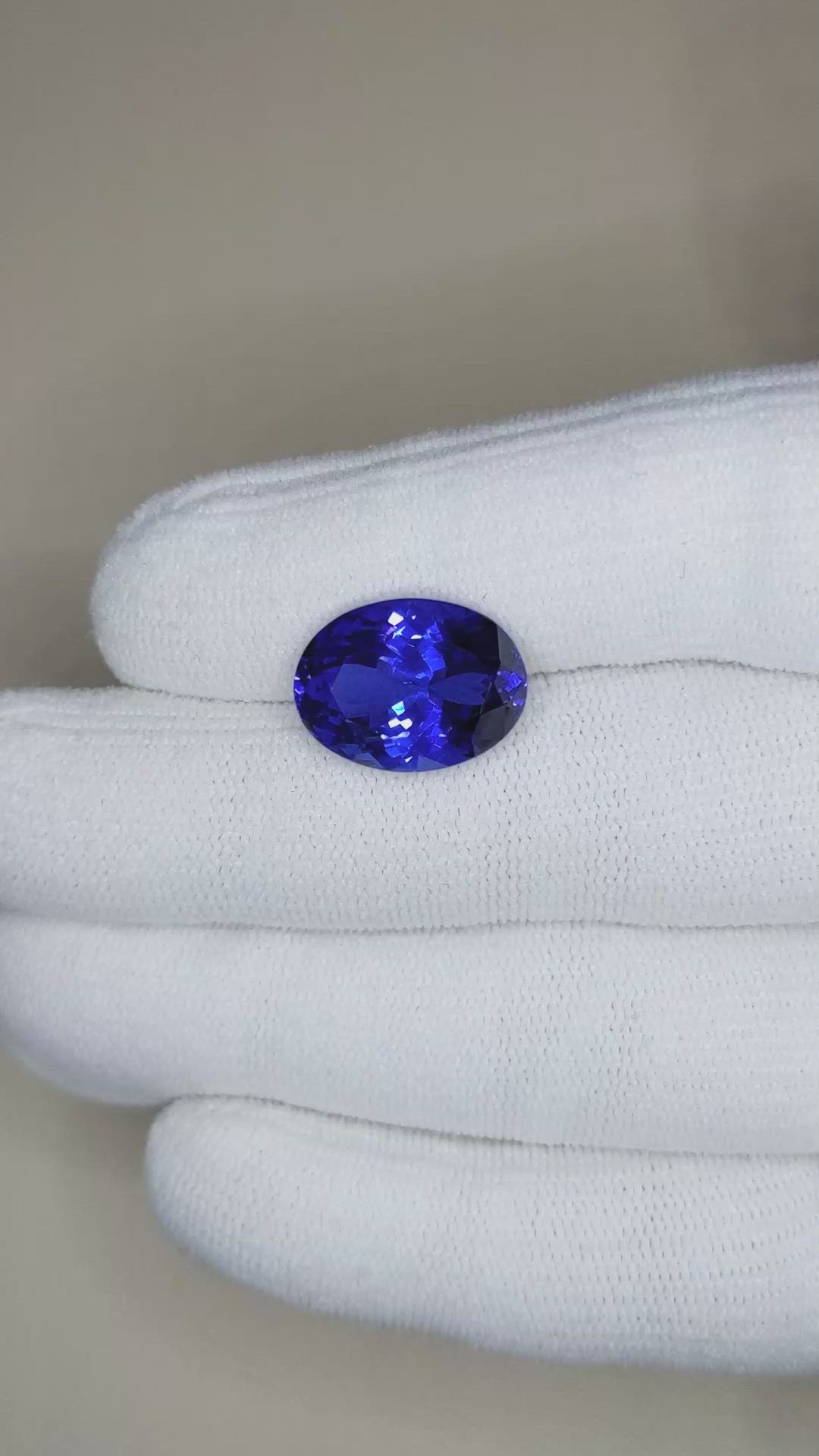 9.88 Ct. Blue Tanzanite from Tanzania Size Video