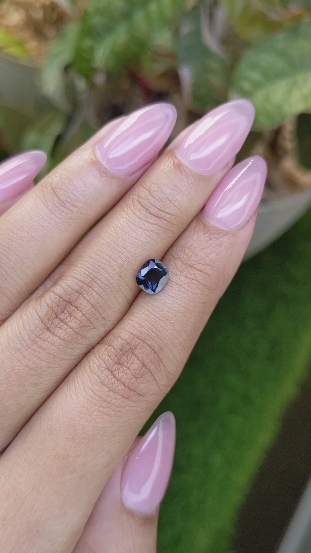 1.03 Ct. Blue Spinel from Ceylon (Sri Lanka) Size Video