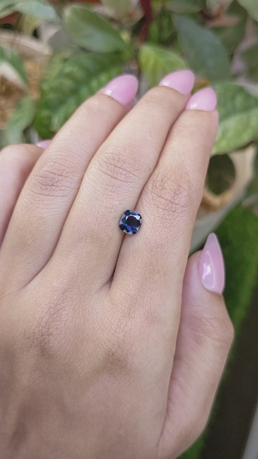 1.03 Ct. Blue Spinel from Ceylon (Sri Lanka) Size Video