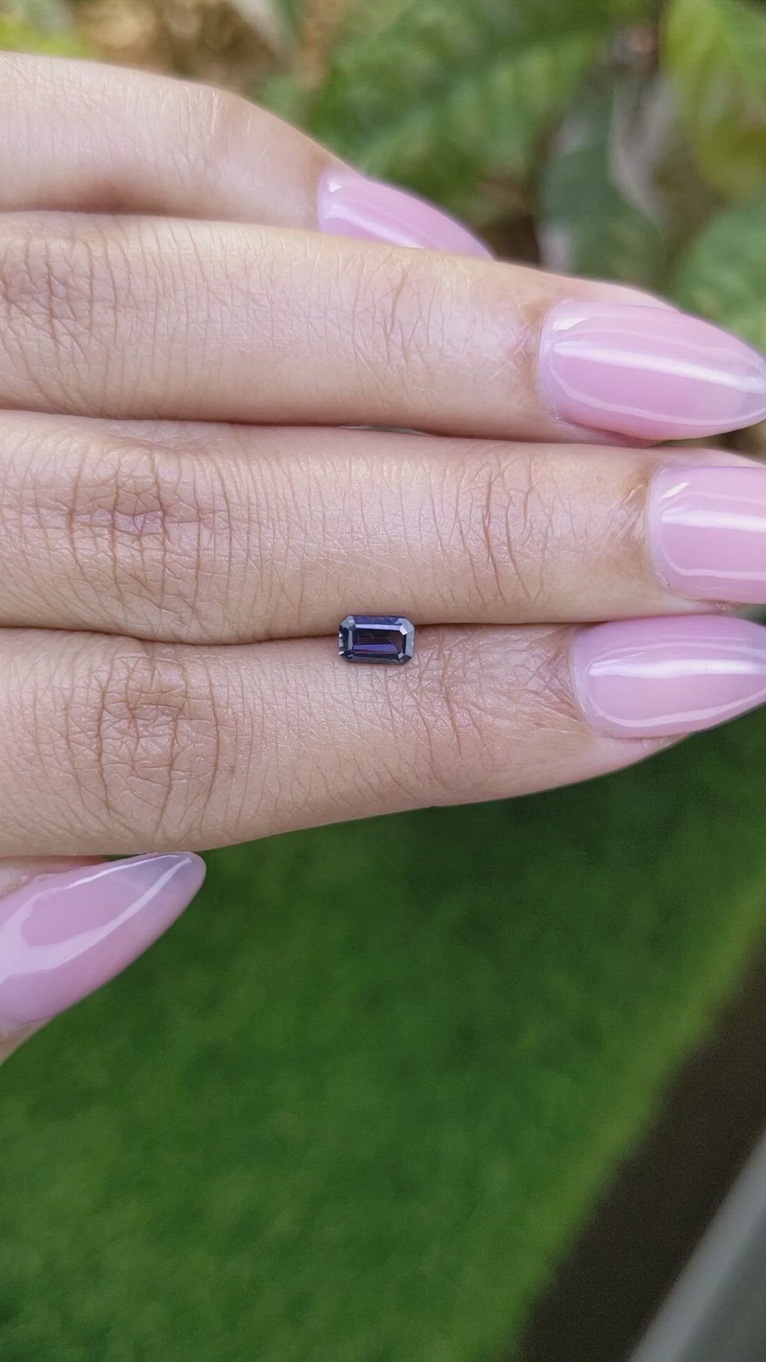 0.47 Ct. Purplish Blue Spinel from Ceylon (Sri Lanka) Size Video