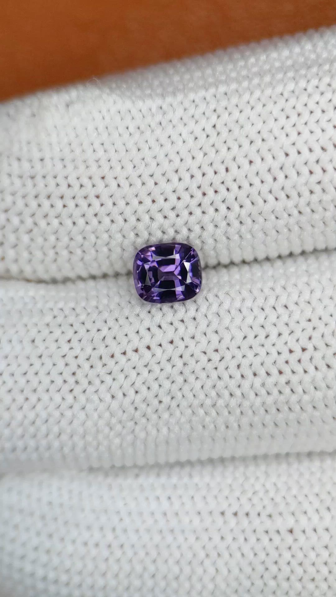 0.74 Ct. Purple Spinel from Ceylon (Sri Lanka) Size Video