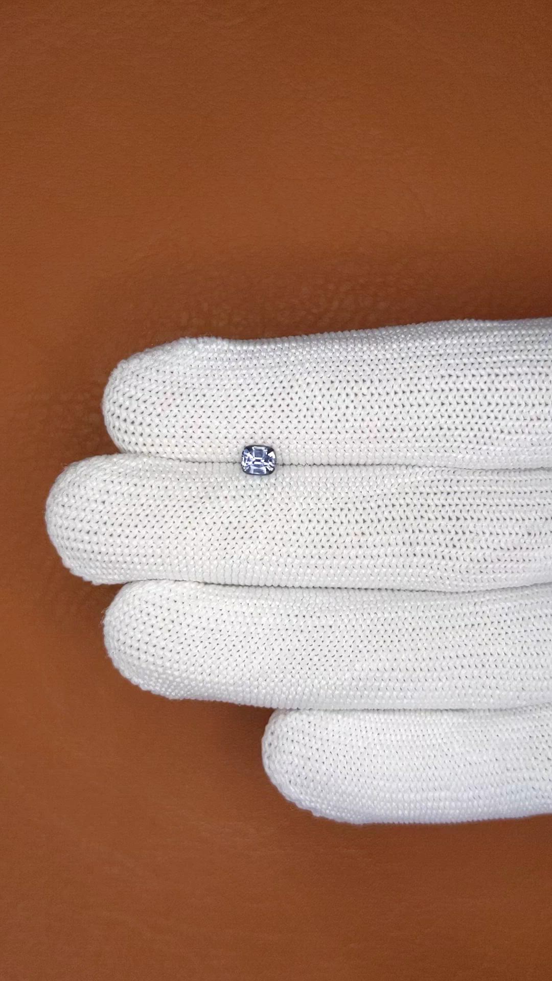 0.36 Ct. Violet Spinel from Ceylon (Sri Lanka) Size Video