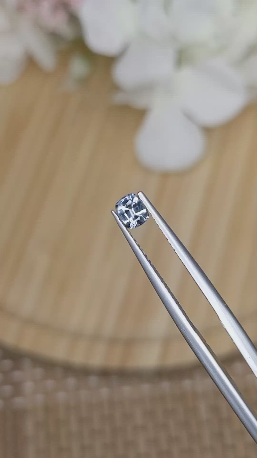 0.36 Ct. Violet Spinel from Ceylon (Sri Lanka) Size Video