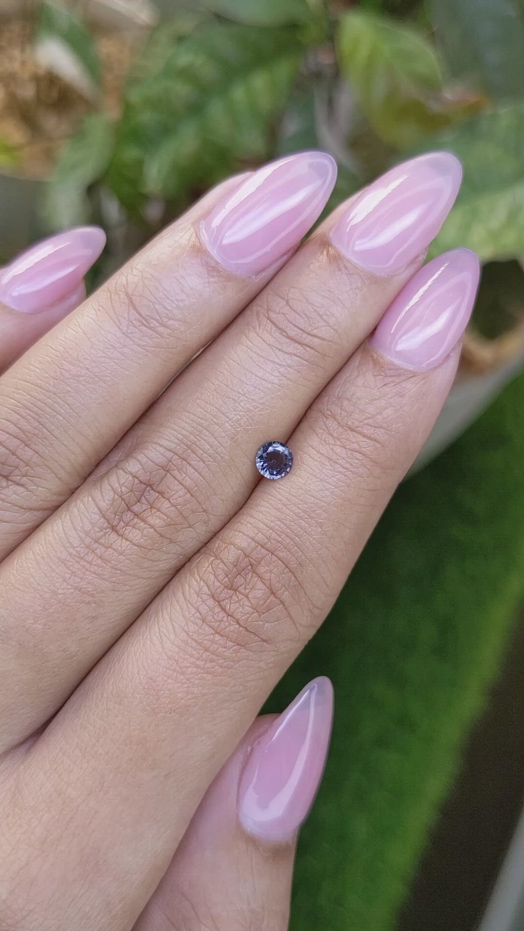 0.30 Ct. Purple Spinel from Ceylon (Sri Lanka) Size Video