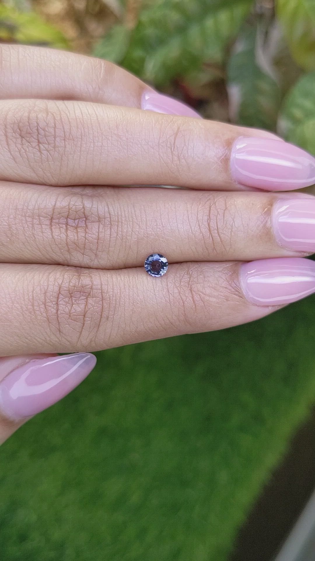 0.30 Ct. Purple Spinel from Ceylon (Sri Lanka) Size Video