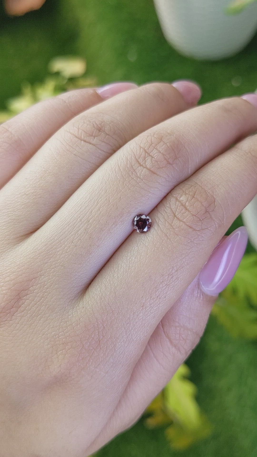 0.50 Ct. Brownish Orange Spinel from Ceylon (Sri Lanka) Size Video