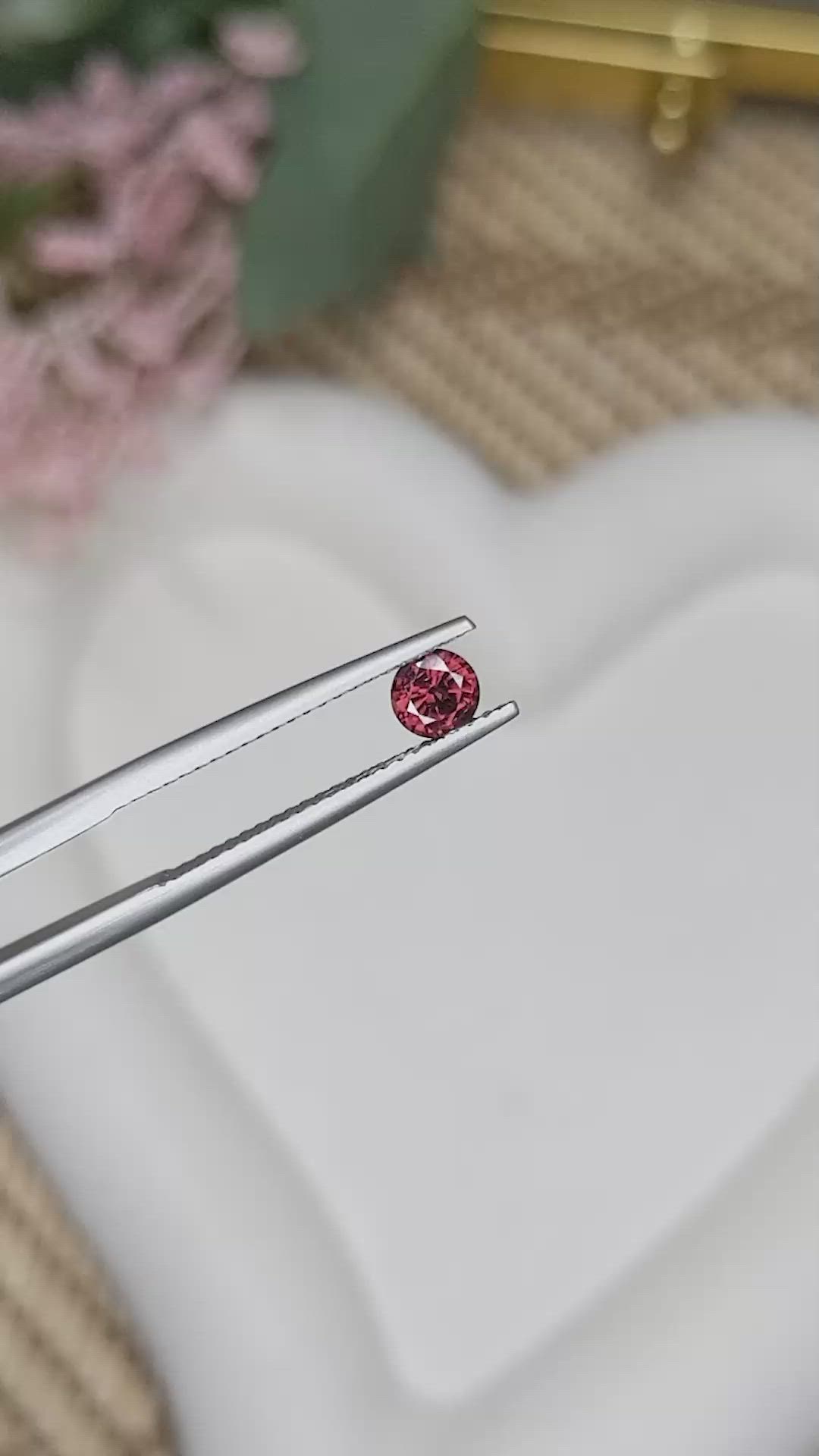 0.50 Ct. Brownish Orange Spinel from Ceylon (Sri Lanka) Size Video