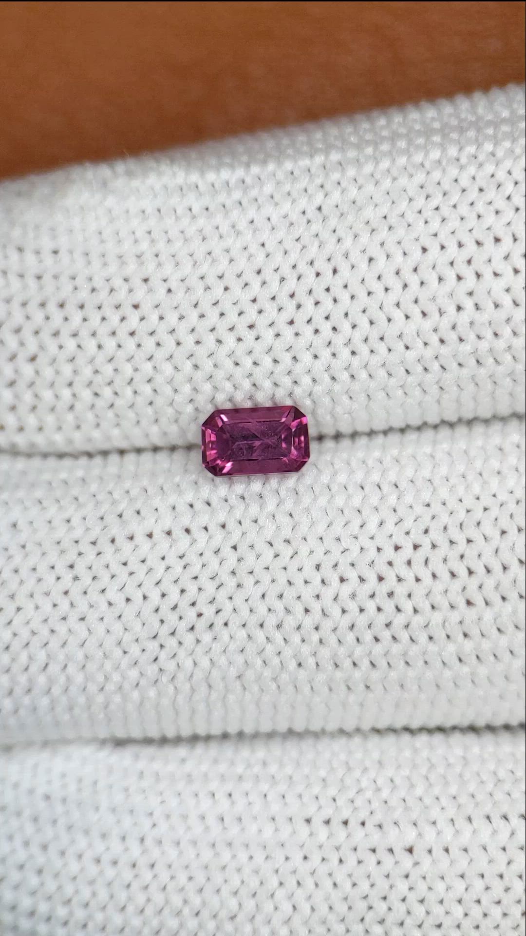 0.65 Ct. Purplish Pink Garnet from Ceylon (Sri Lanka) Size Video