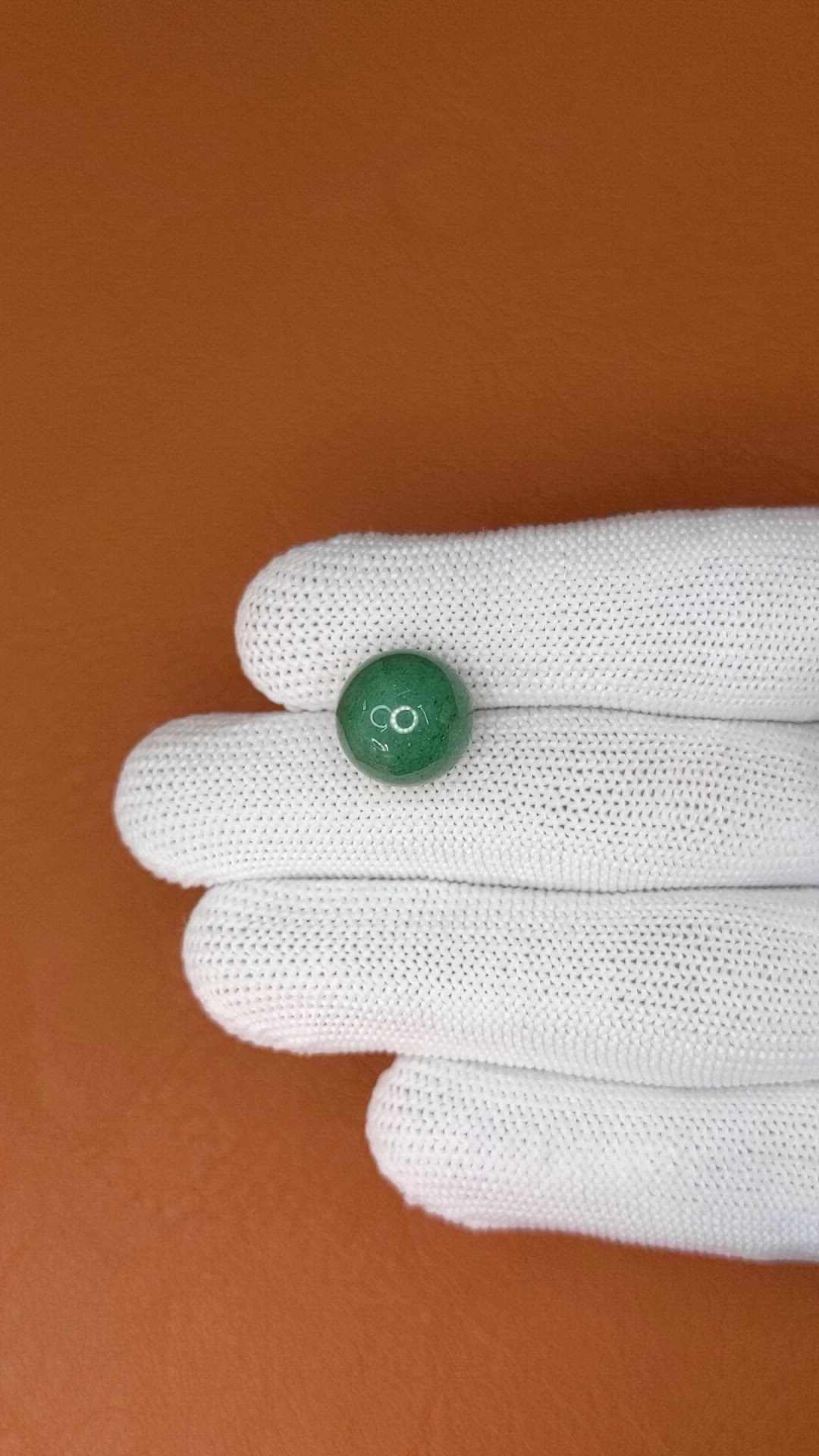 12.14 Ct. Green Jade from Burma (Myanmar) Size Video