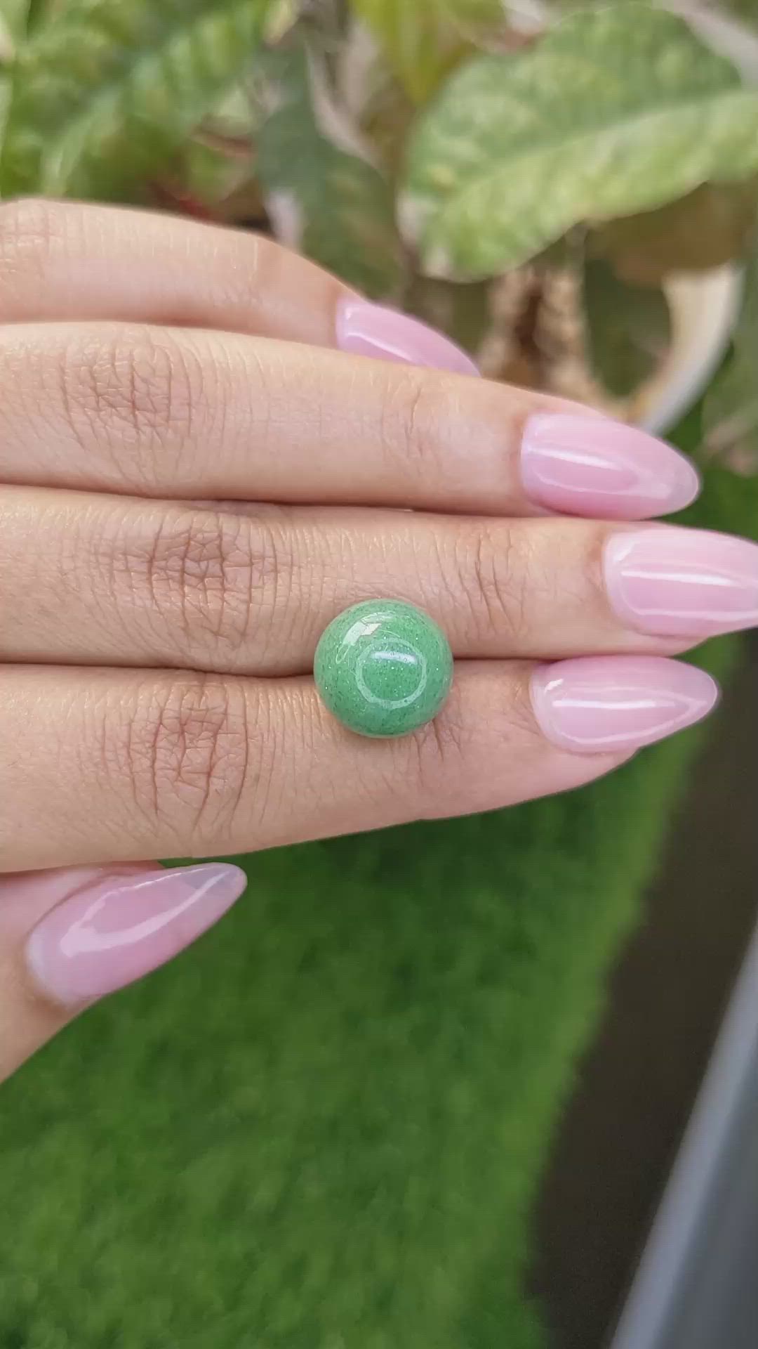 12.14 Ct. Green Jade from Burma (Myanmar) Size Video