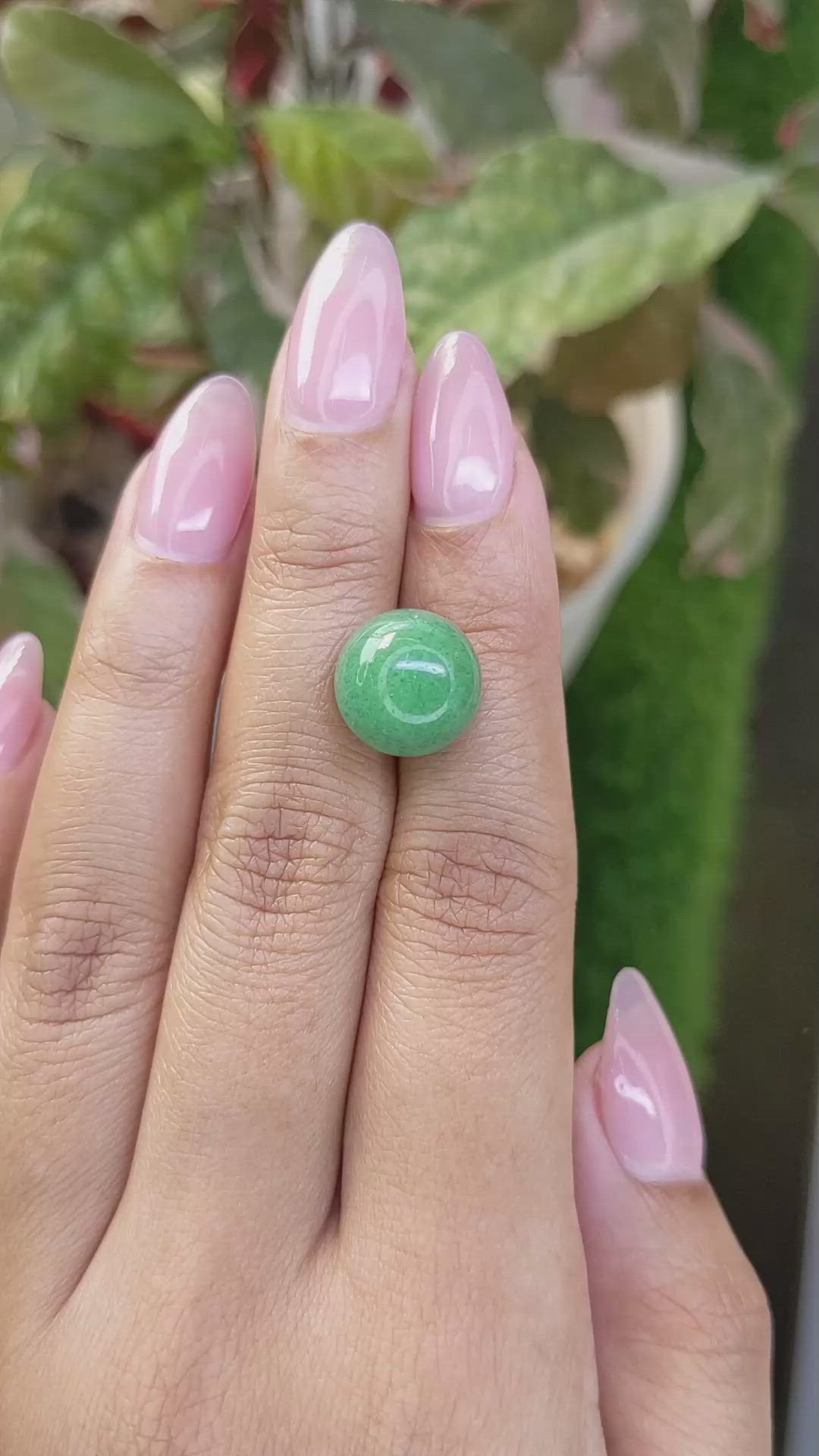12.14 Ct. Green Jade from Burma (Myanmar) Size Video