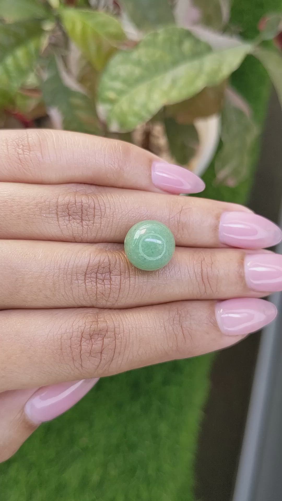 12.15 Ct. Green Jade from Burma (Myanmar) Size Video