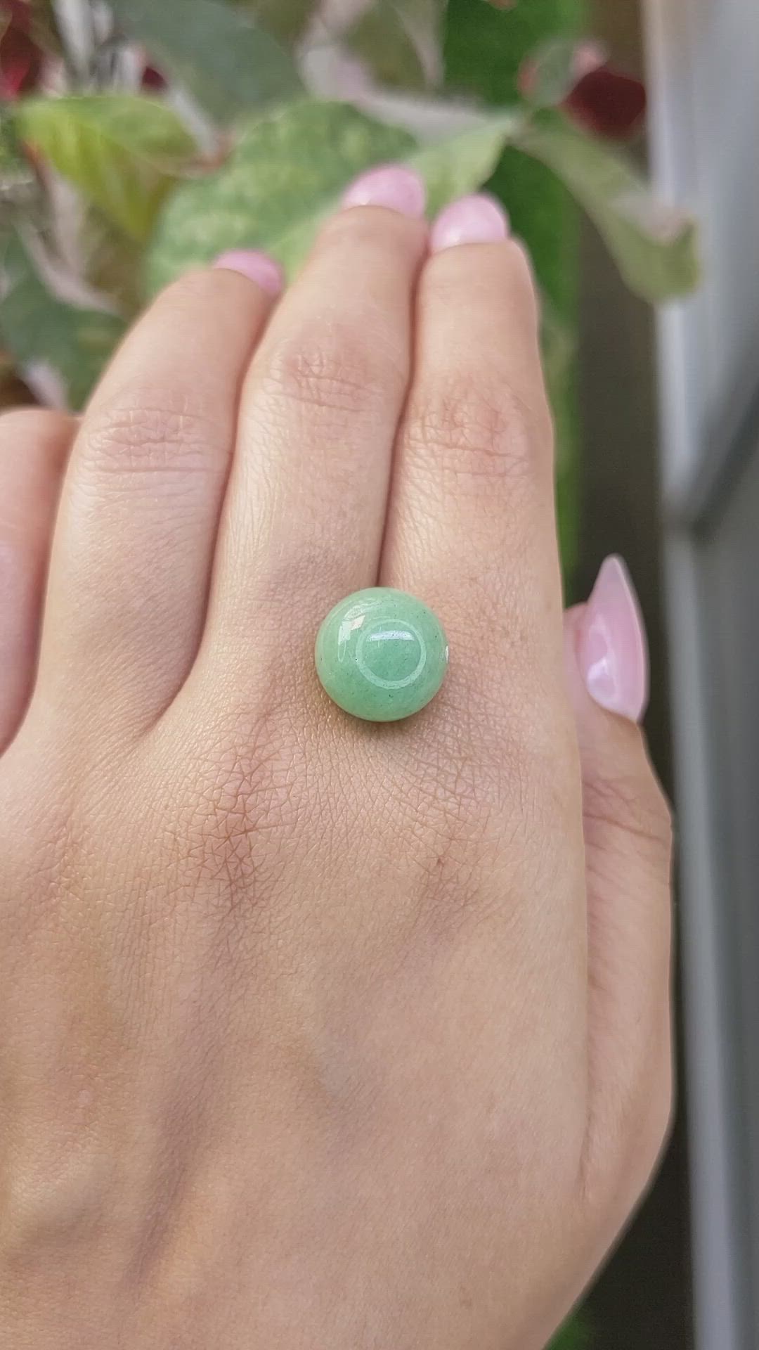 12.15 Ct. Green Jade from Burma (Myanmar) Size Video
